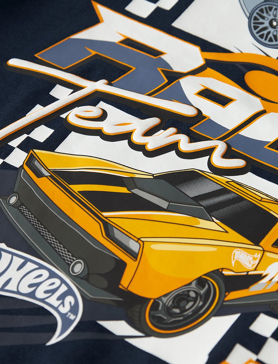 name it - NMMJUNIOR HOTWHEELS LS NREG TOP BOX MAT - navy blazer - 2