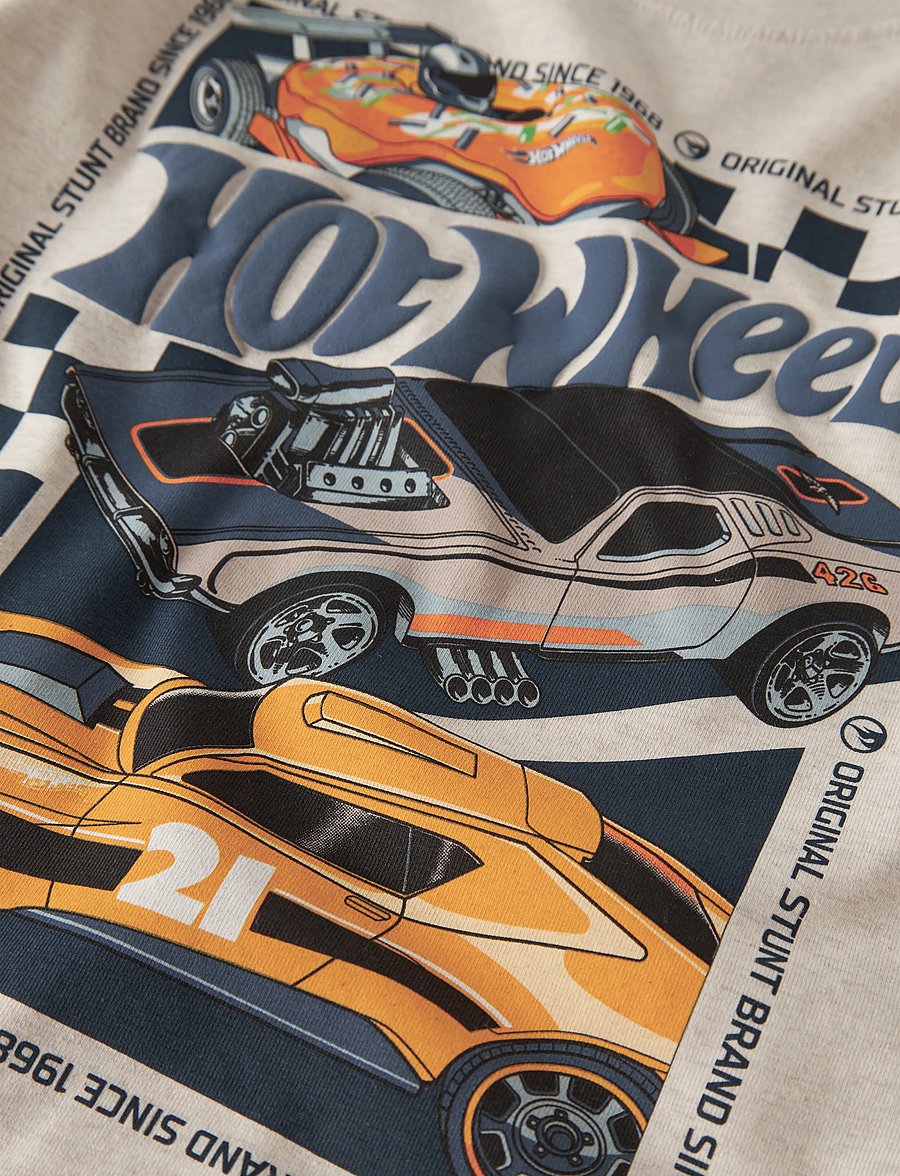 name it - NMMJUNIOR HOTWHEELS LS NREG TOP BOX MAT - peyote melange - 2