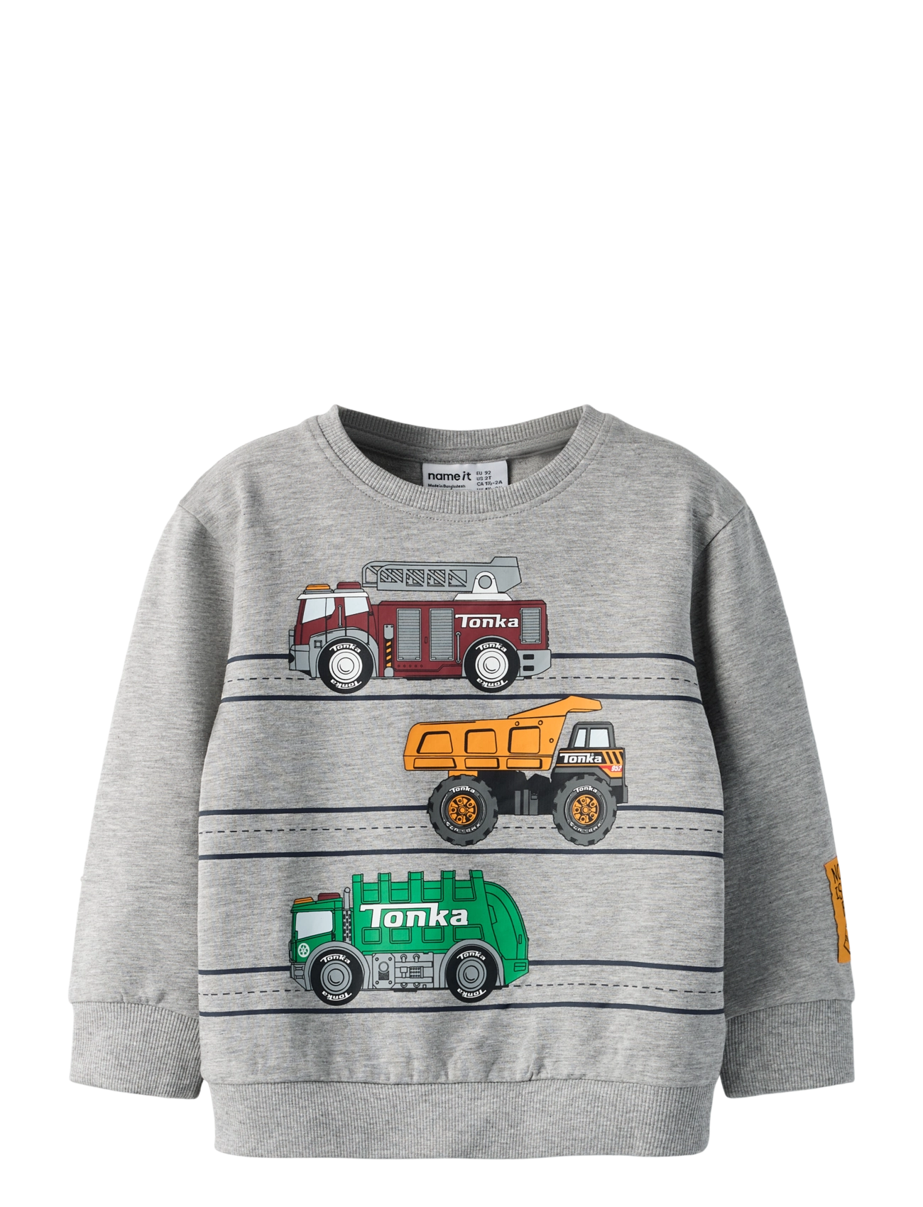 name it NMMJORGE TONKA NREG SWEAT UNB CPLG - Alussärgid - GREY MELANGE / grey