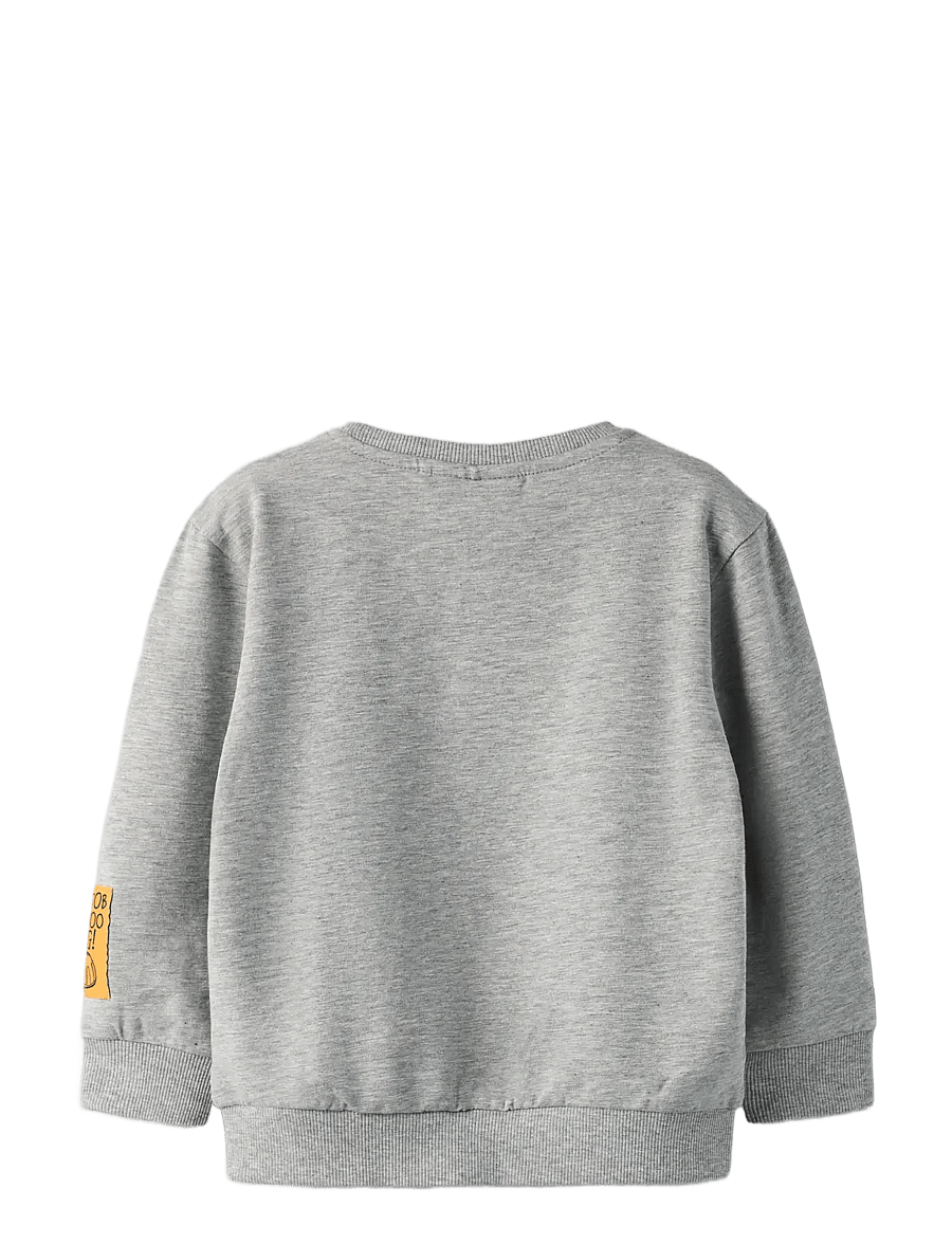 name it - NMMJORGE TONKA NREG SWEAT UNB CPLG - grey melange - 1
