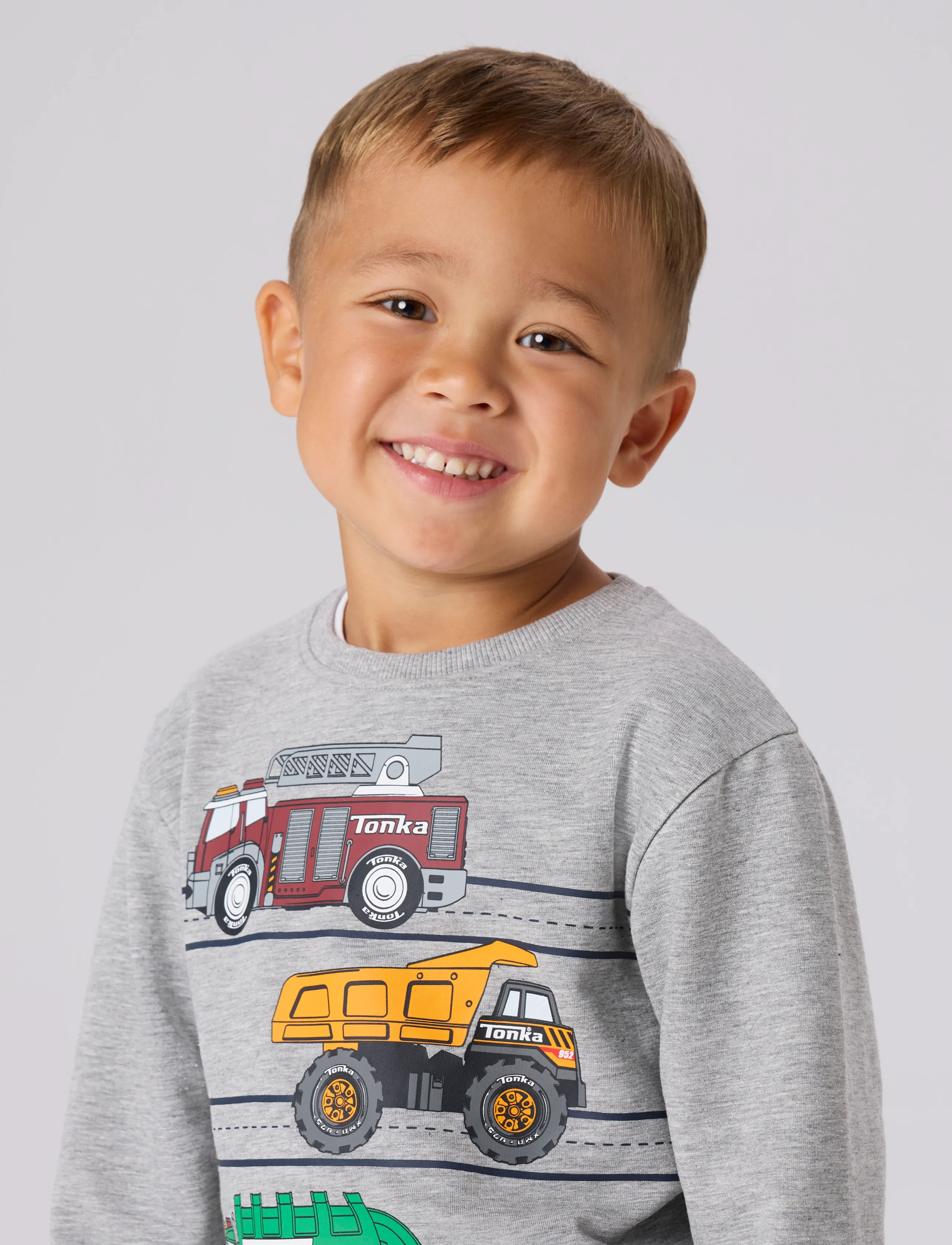name it - NMMJORGE TONKA NREG SWEAT UNB CPLG - grey melange - 3