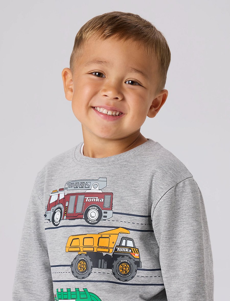 name it - NMMJORGE TONKA NREG SWEAT UNB CPLG - grey melange - 3