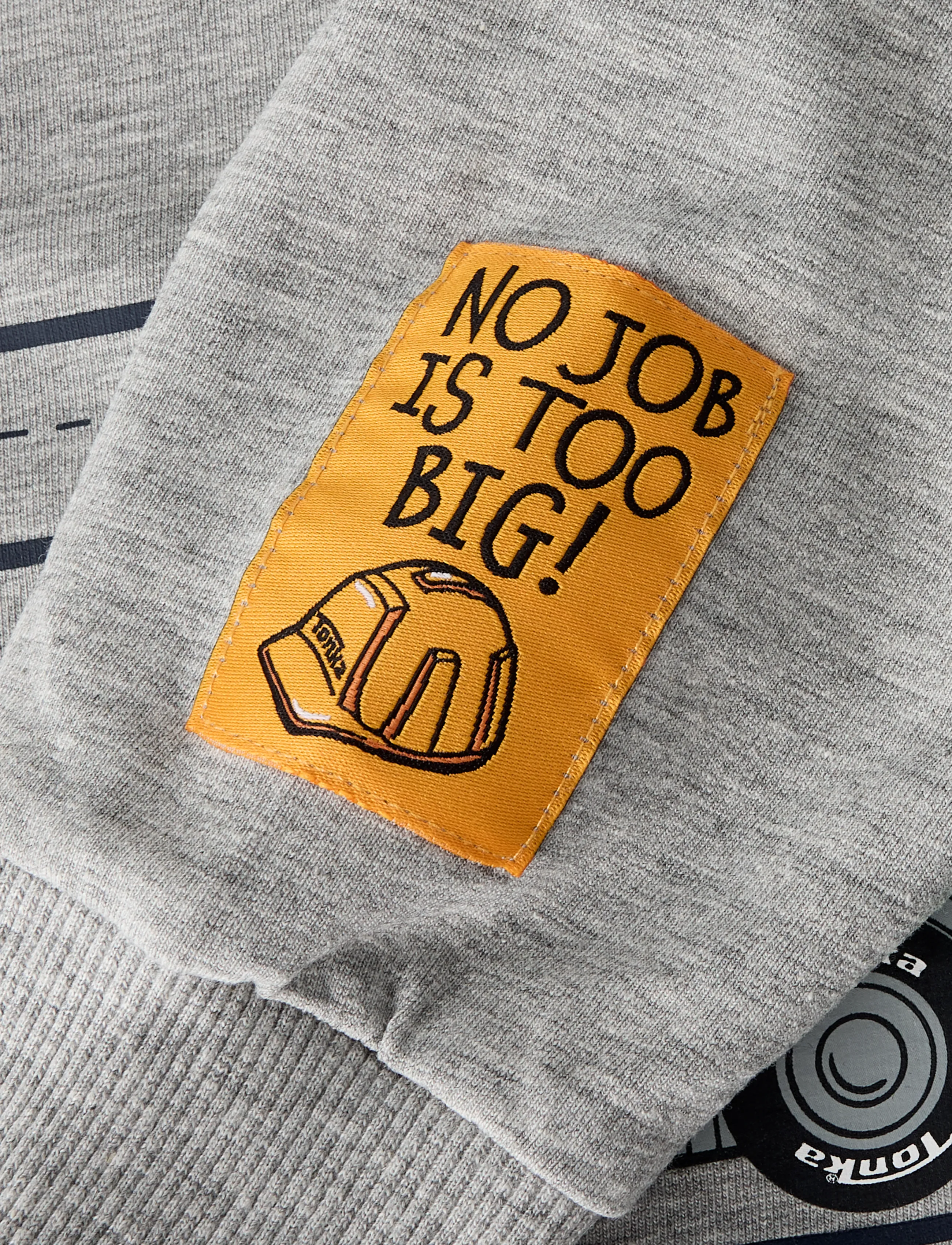 name it - NMMJORGE TONKA NREG SWEAT UNB CPLG - grey melange - 4
