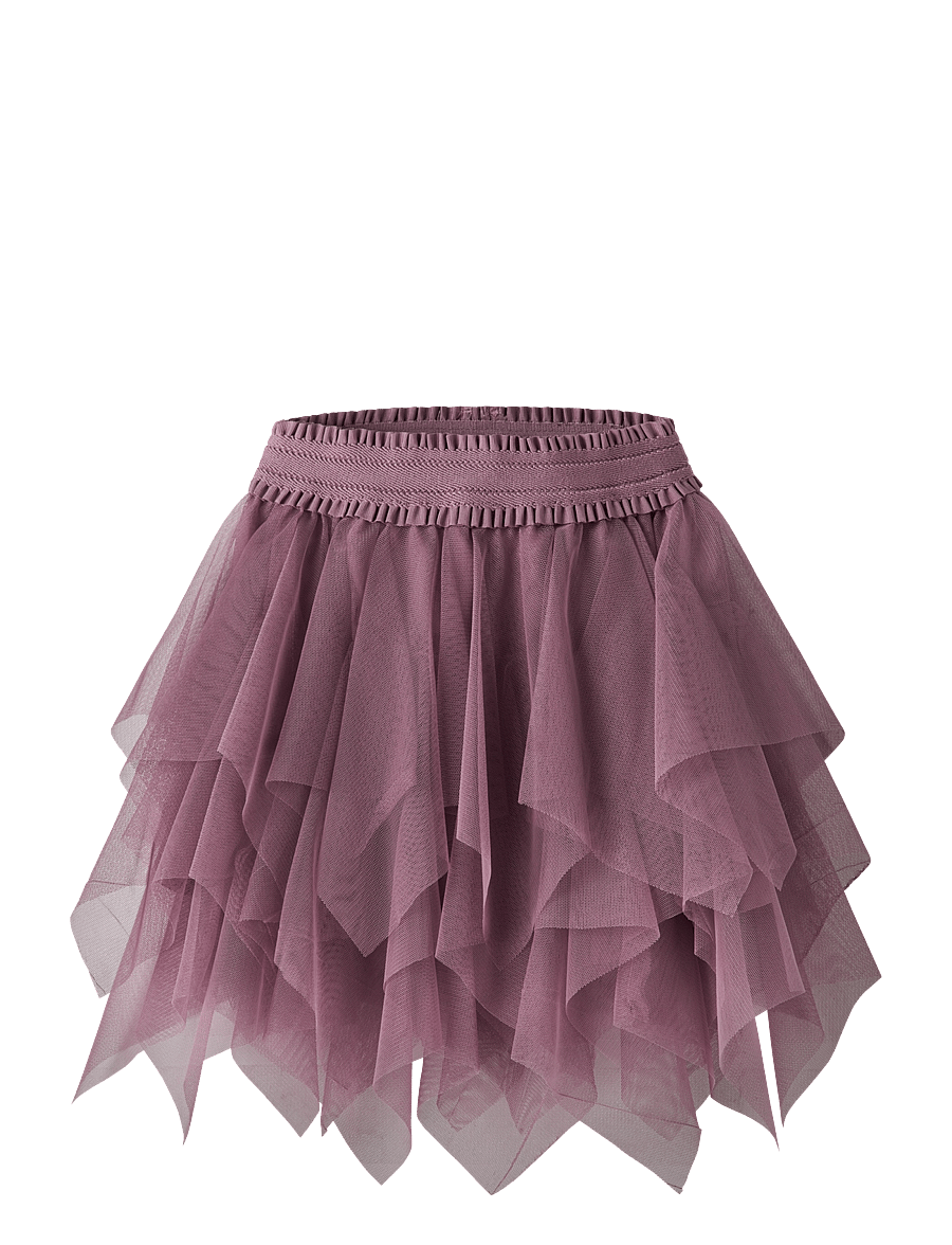 name it - NMFLENU TULLE SKIRT - lilas - 0