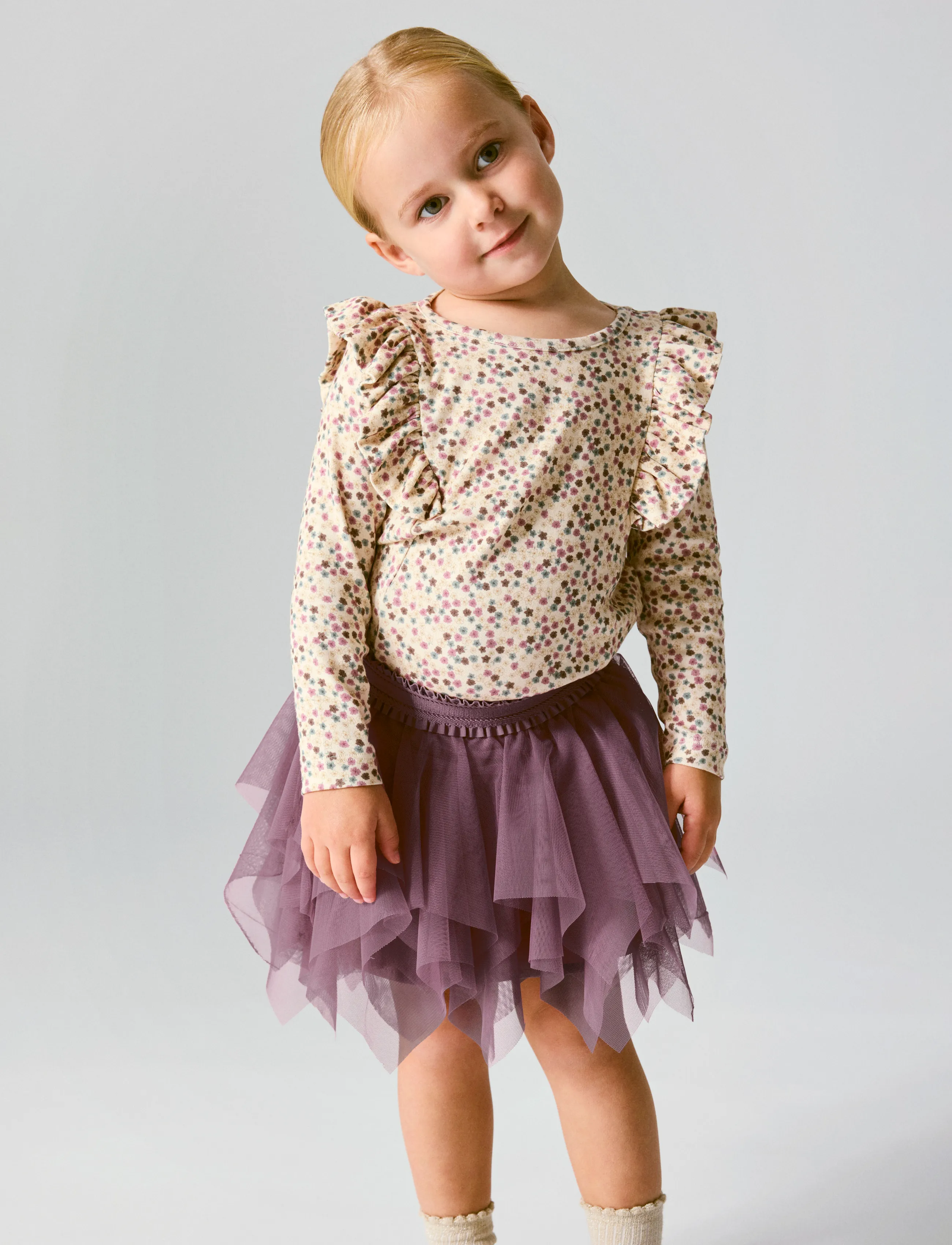 name it - NMFLENU TULLE SKIRT - lilas - 2