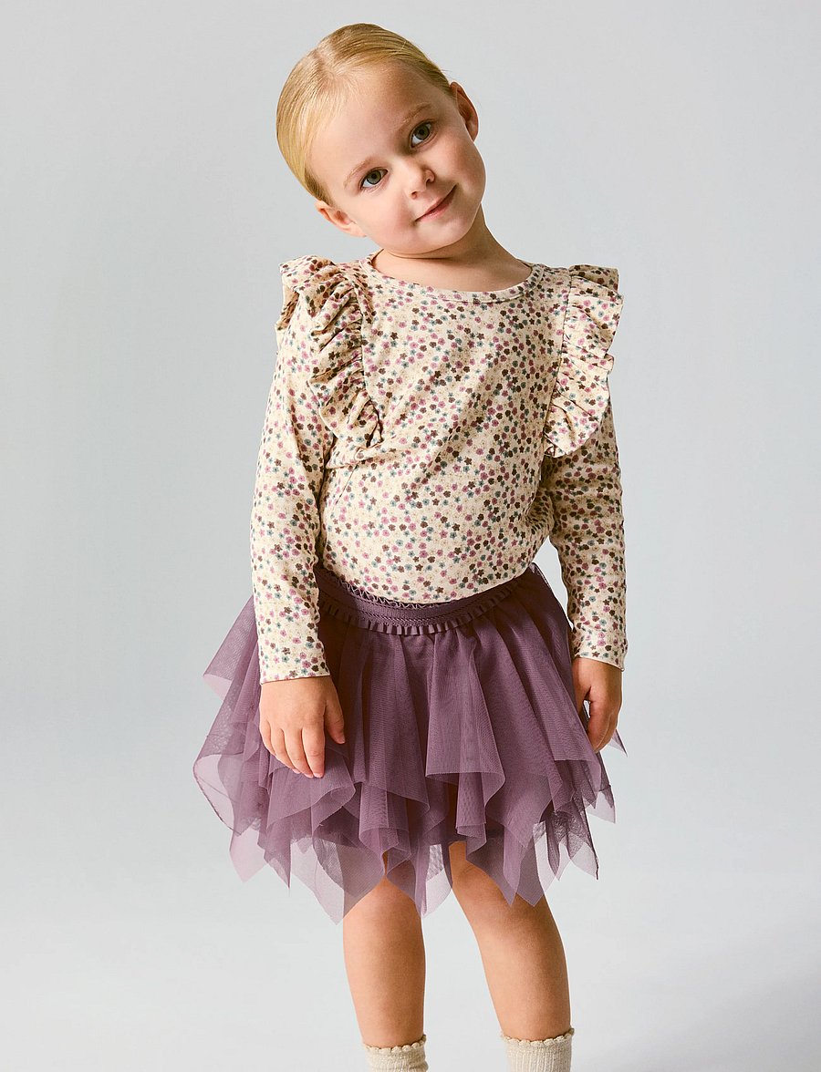 name it - NMFLENU TULLE SKIRT - lilas - 2