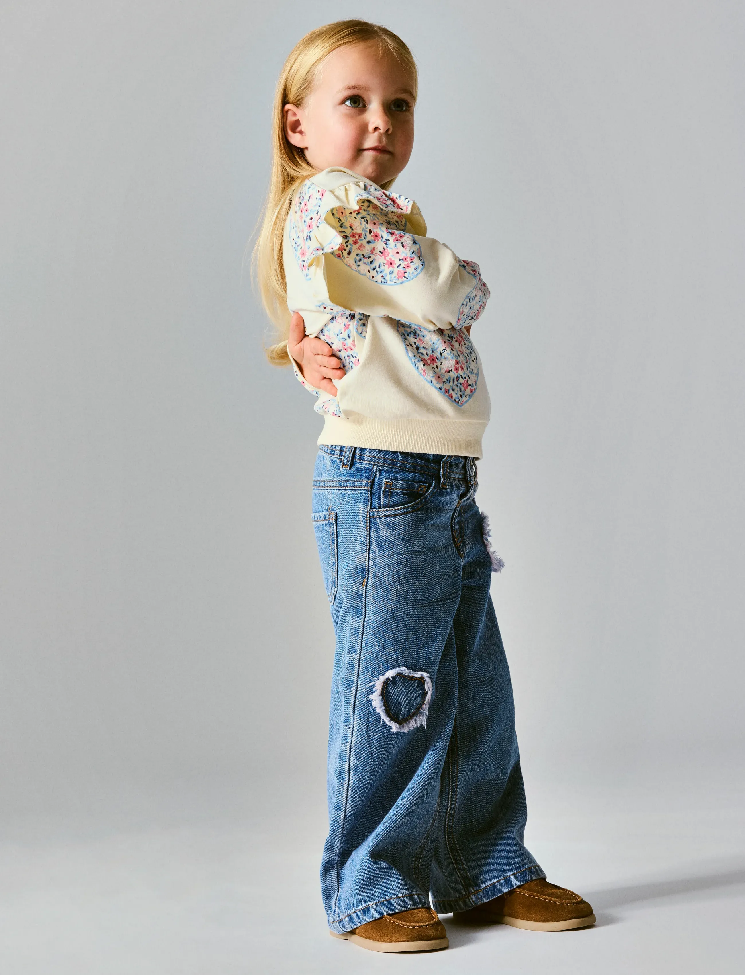 name it - NMFKIWILE LS NREG SWEAT UNB - bluzy - antique white - 2