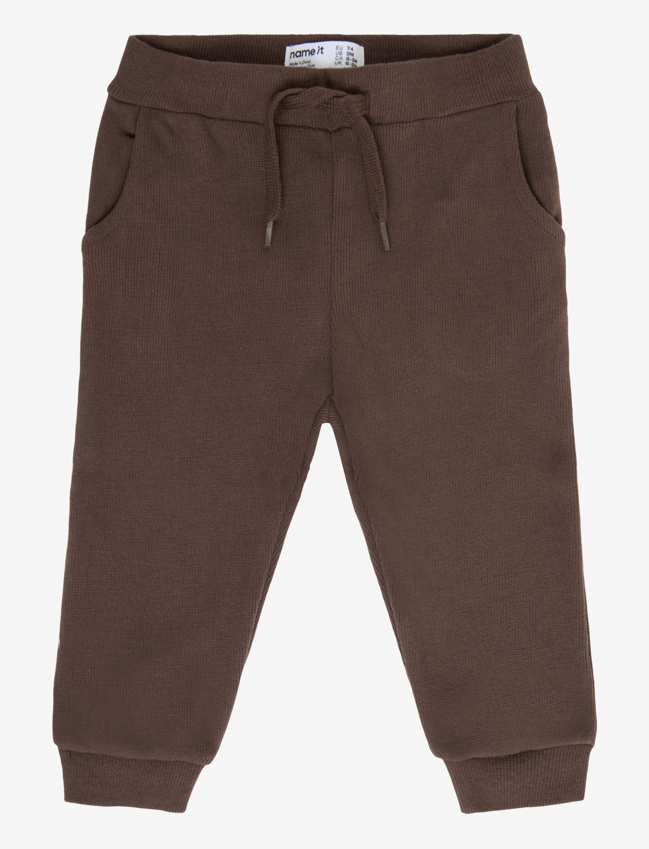 name it - NBNOBEAR NREG SWEAT PANT UNB NOOS - sweatpants - french roast - 0