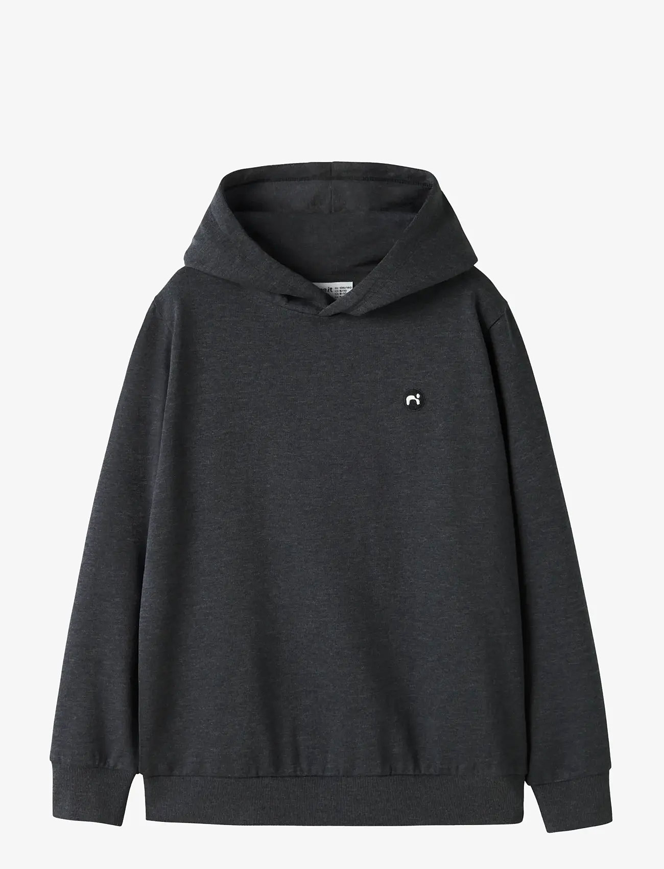 name it - NKMVIMO LS SWEAT W HOOD BRU NOOS - hættetrøjer - dark grey melange - 0