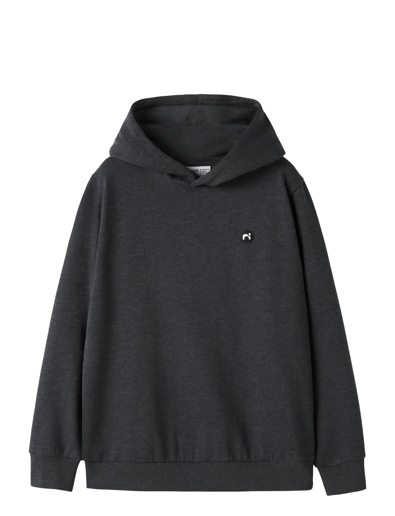 name it NKMVIMO LS SWEAT W HOOD BRU NOOS - Kläder - DARK GREY MELANGE / grey