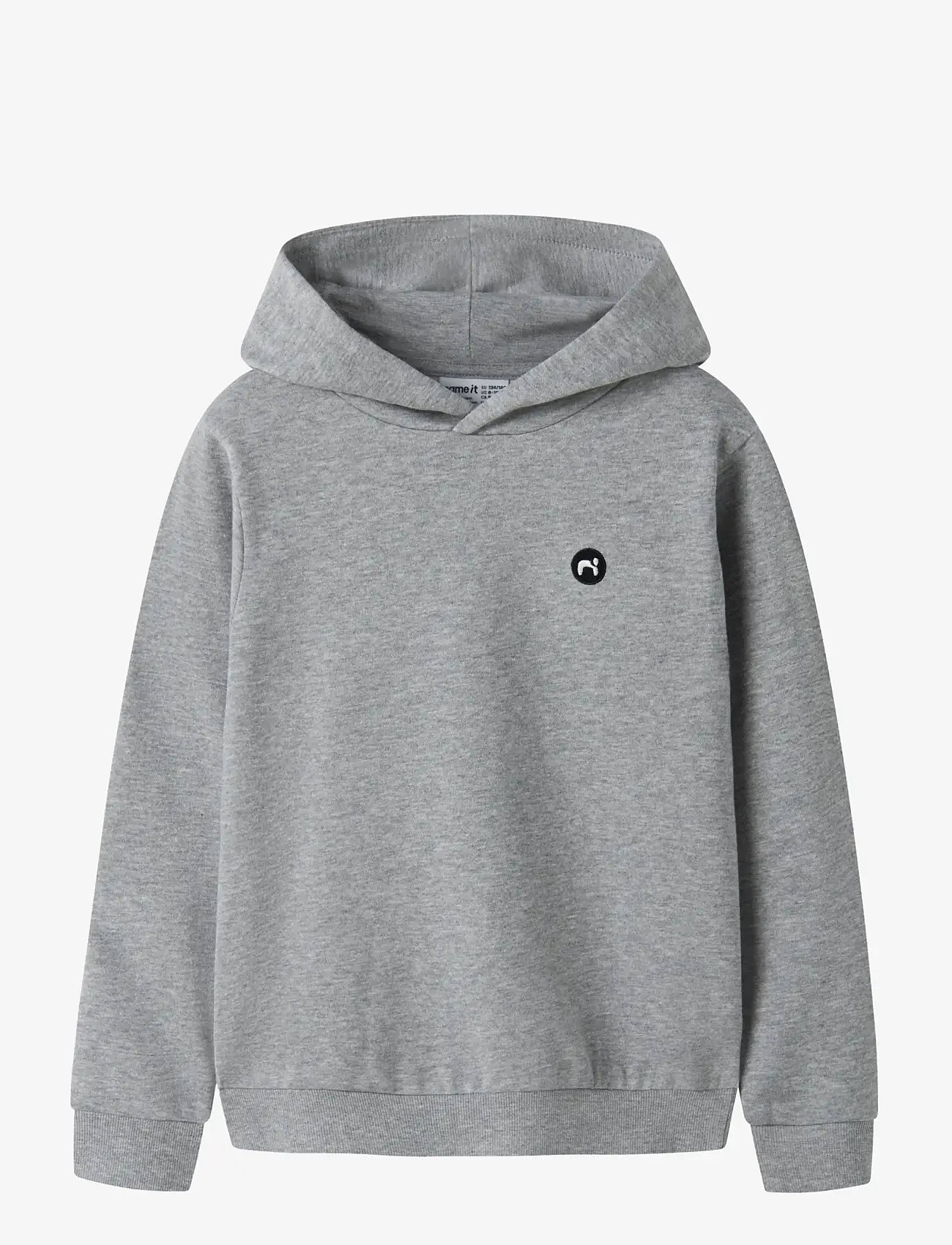 name it - NKMVIMO LS SWEAT W HOOD BRU NOOS - hættetrøjer - grey melange - 0