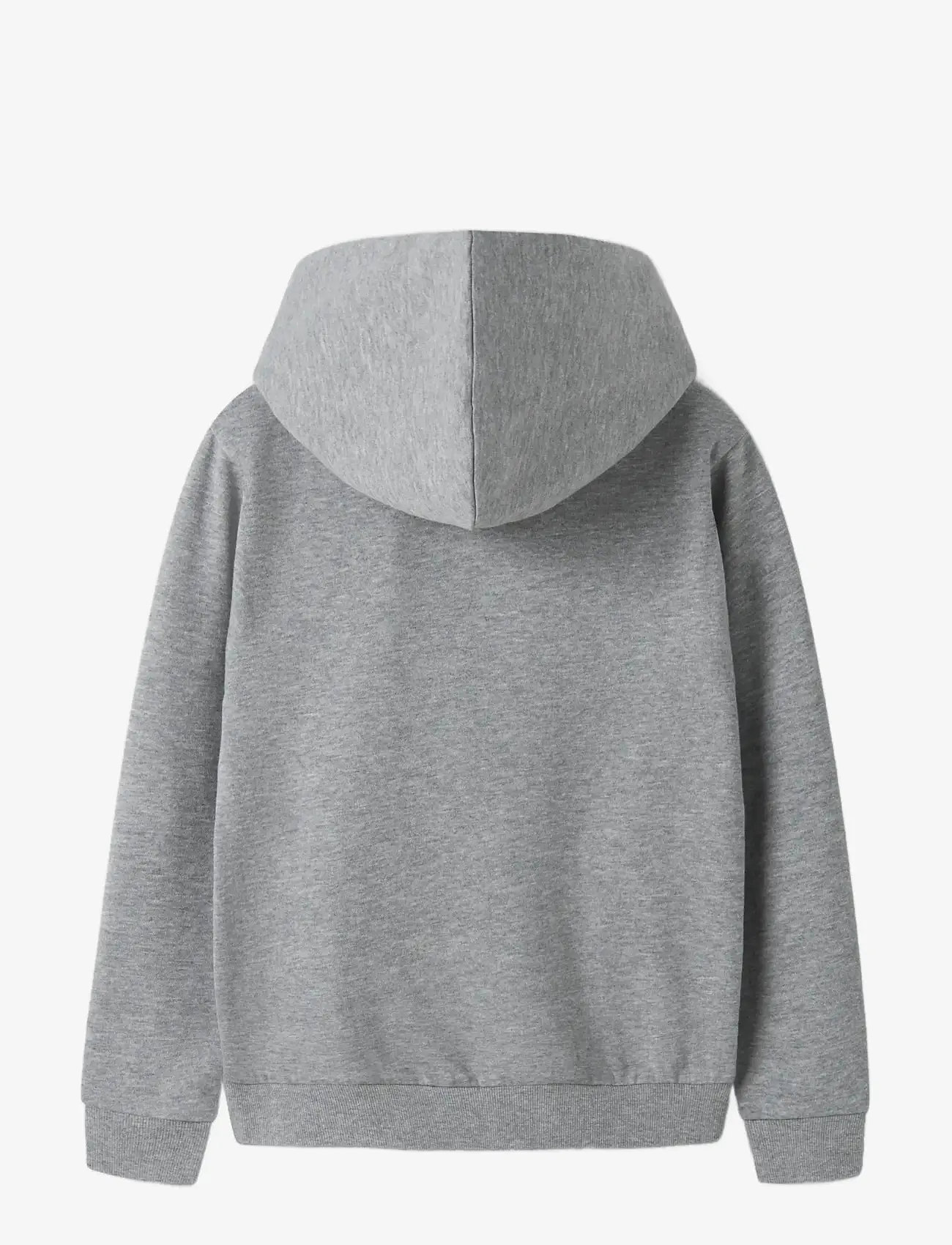 name it - NKMVIMO LS SWEAT W HOOD BRU NOOS - hættetrøjer - grey melange - 1