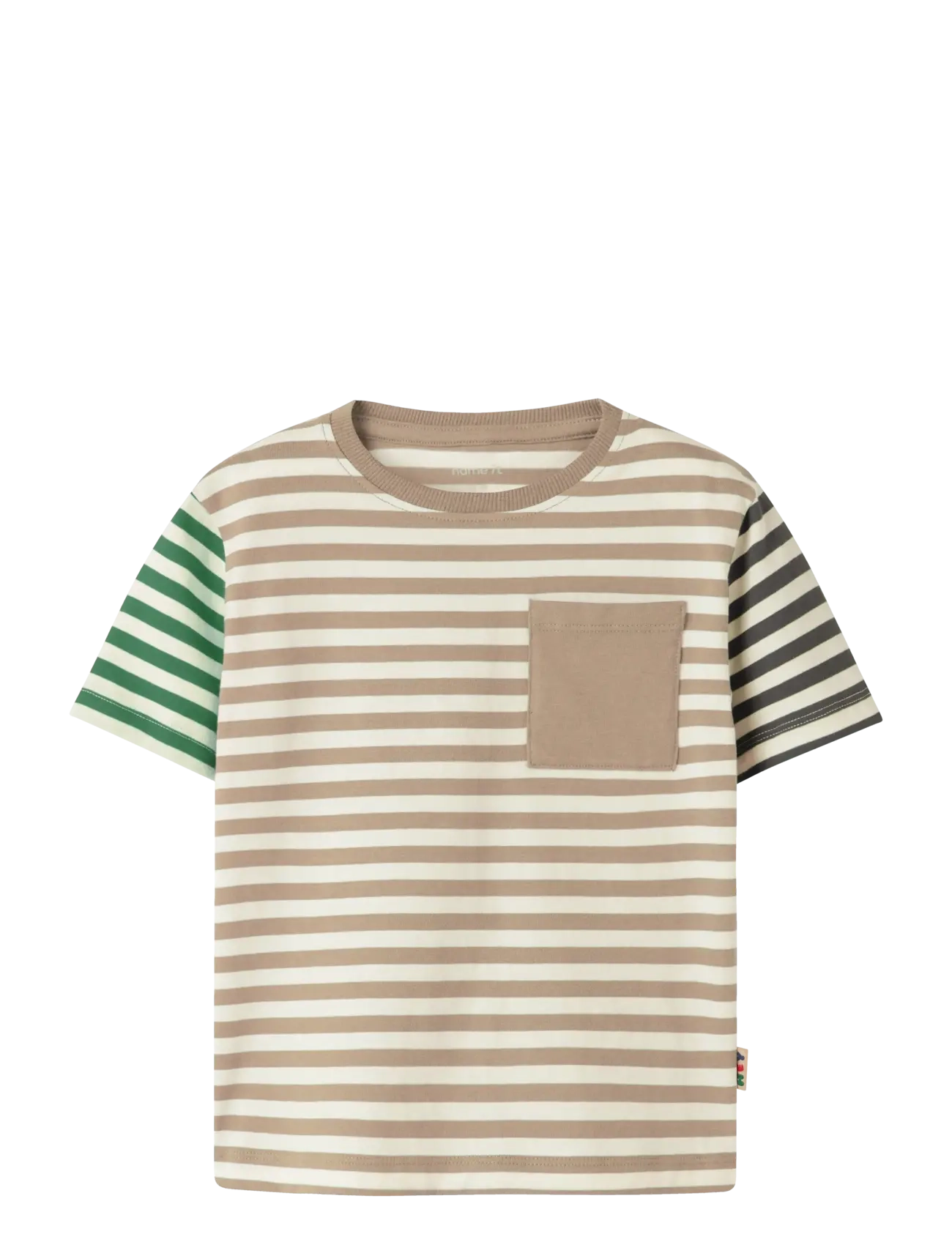 name it NMMKASTO SS NREG TOP - Toppar & T-shirts - SESAME / beige