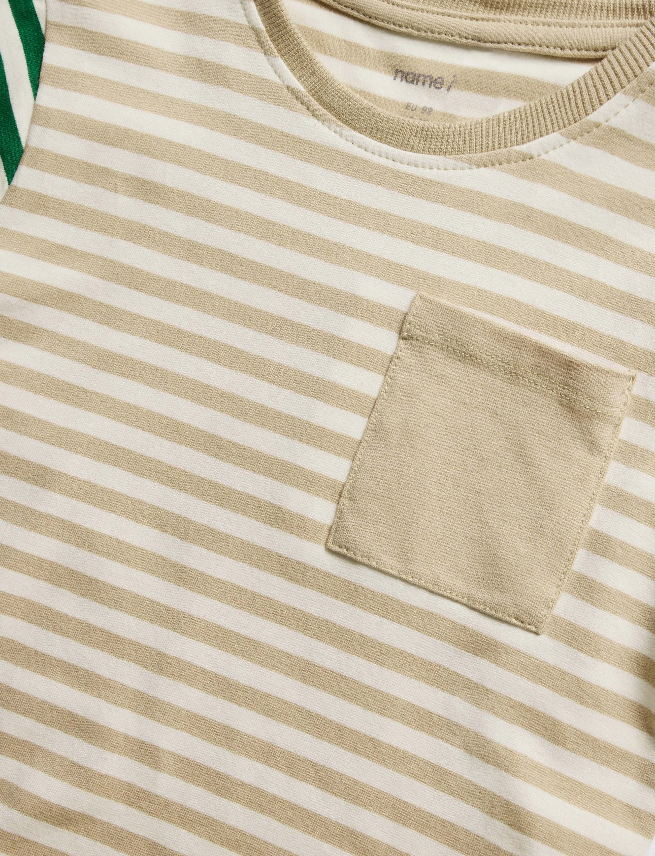 name it - NMMKASTO SS NREG TOP - kurzärmelige - sesame - 2