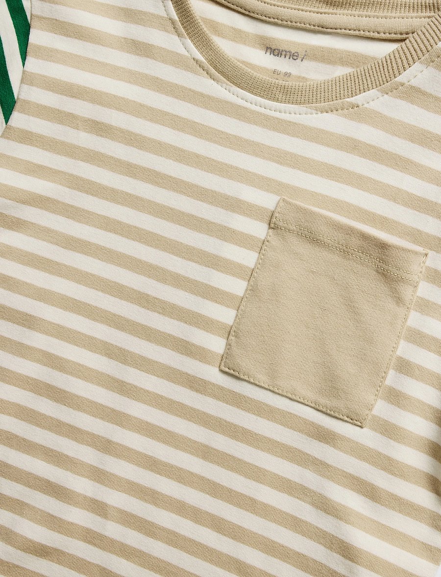 name it - NMMKASTO SS NREG TOP - kurzärmelige - sesame - 2