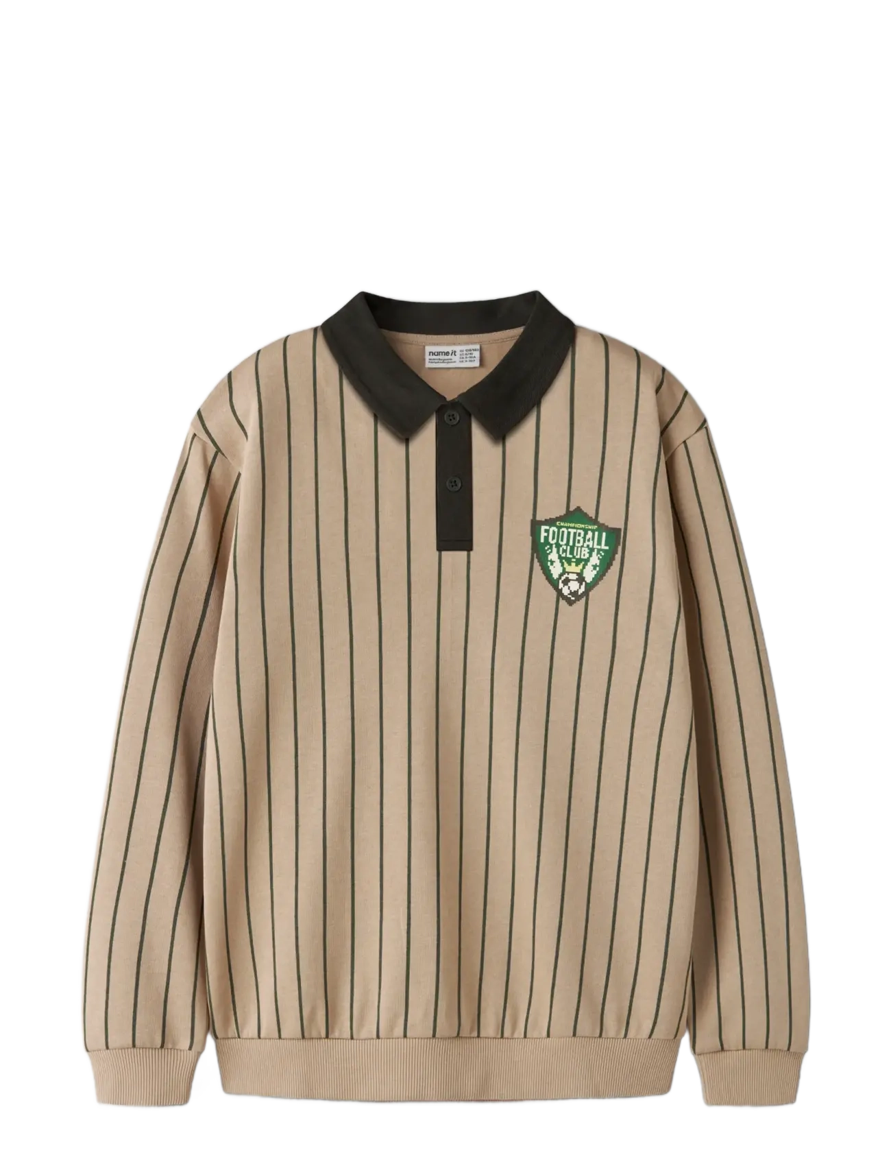 name it - NKMLESTER LS NREG POLO SWEAT BRU BOX - sweatshirts - sesame - 2