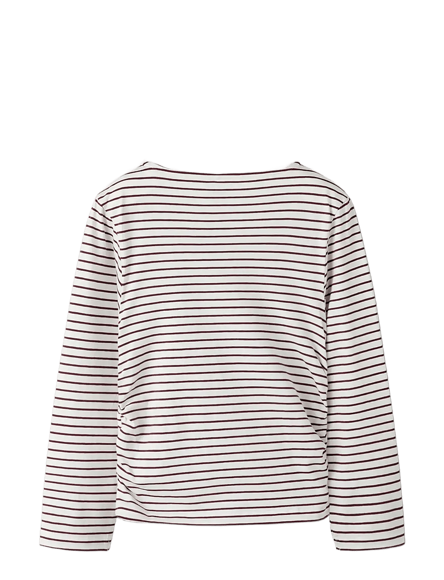 name it - NKFSILKE LS TOP - langärmelig - burgundy - 2