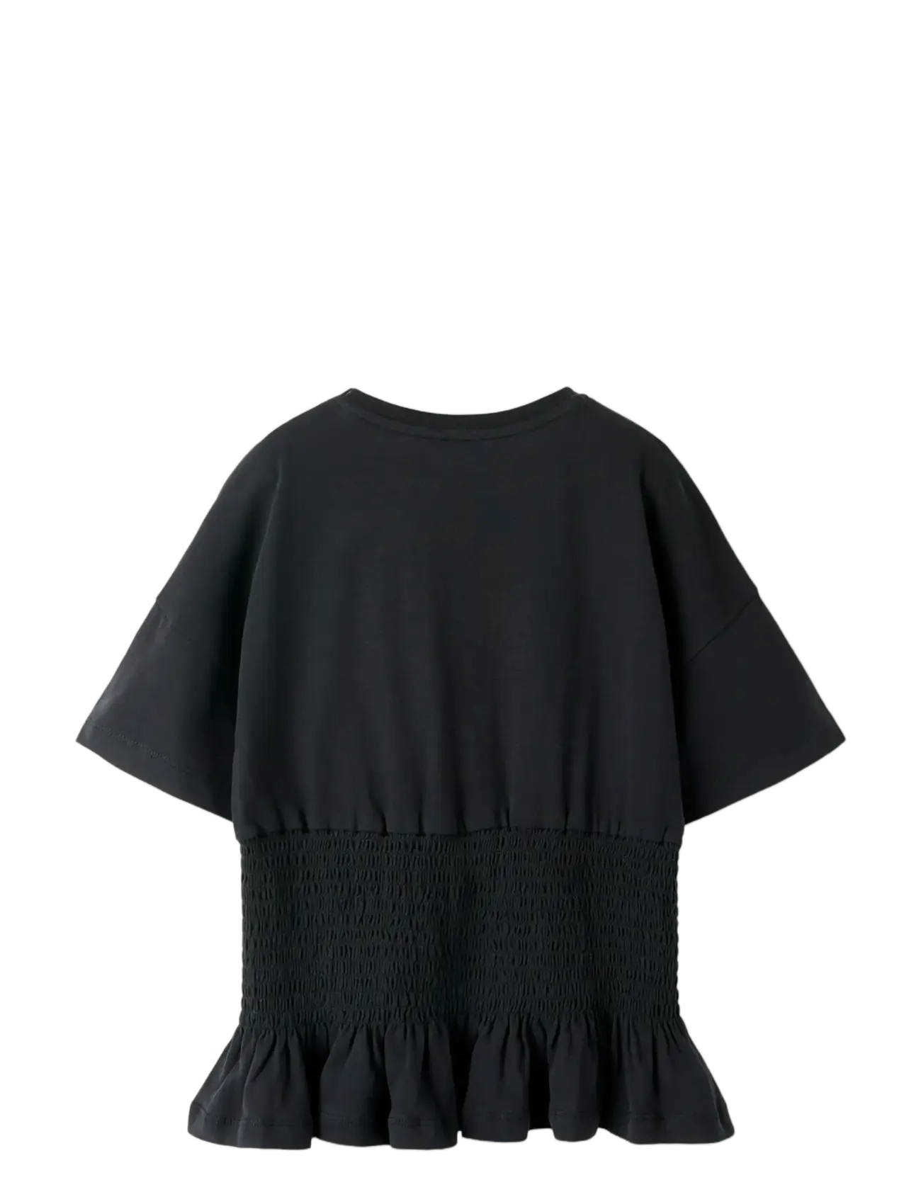 name it - NKFSILLY SS TOP - kortermede t-skjorter - black - 2
