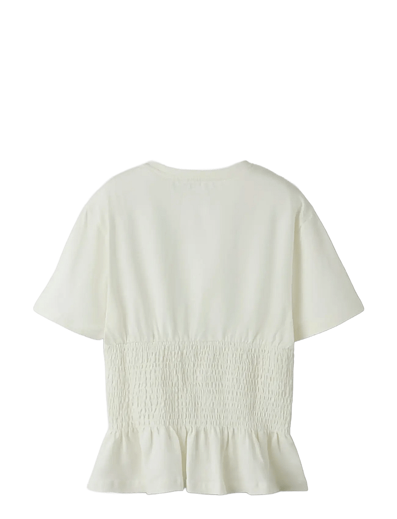 name it - NKFSILLY SS TOP - kortærmede t-shirts - cloud dancer - 1