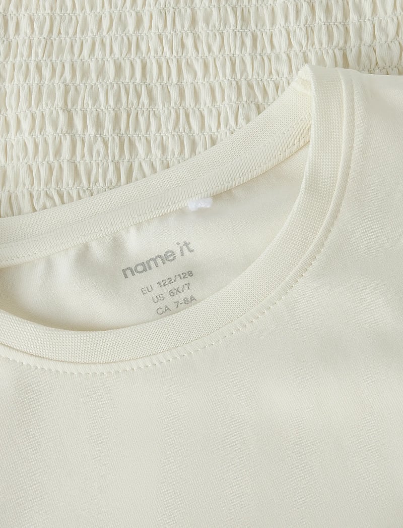 name it - NKFSILLY SS TOP - kortærmede t-shirts - cloud dancer - 2