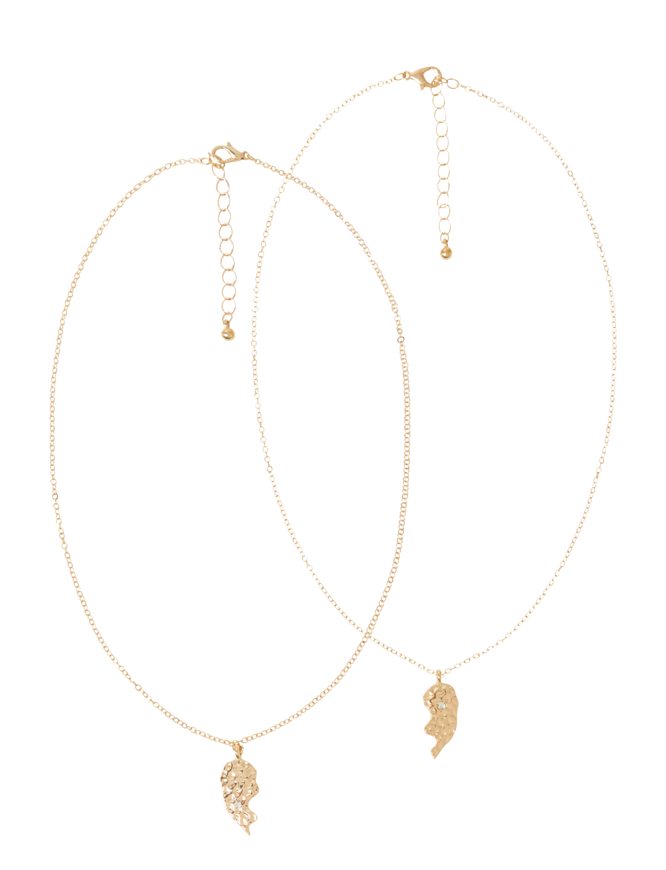 name it Nkflfriends 2P Necklace, One Size, Gold, Kids Smykker > Halskæder, Børn