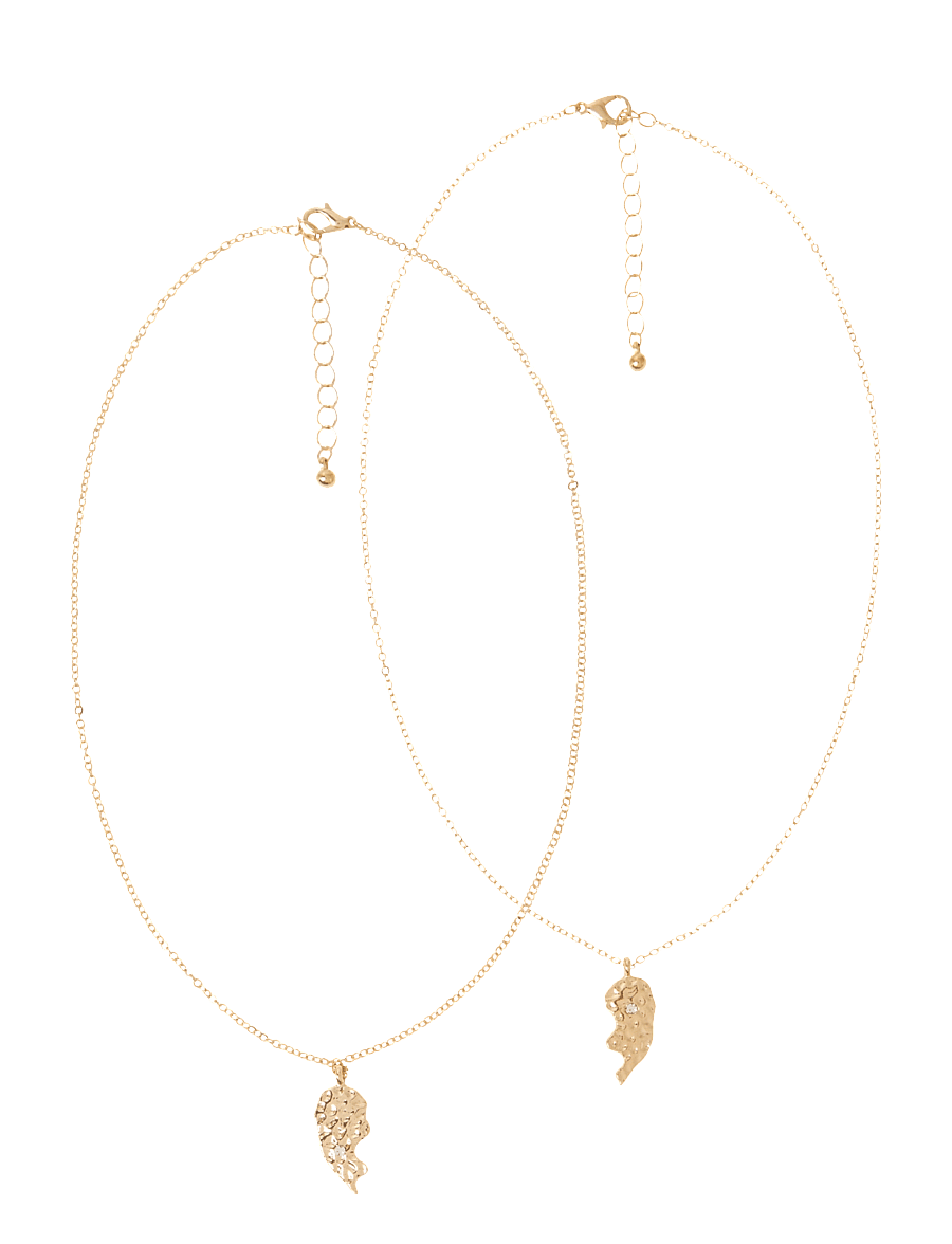 name it - NKFLFRIENDS 2P NECKLACE - halsband - gold colour - 0