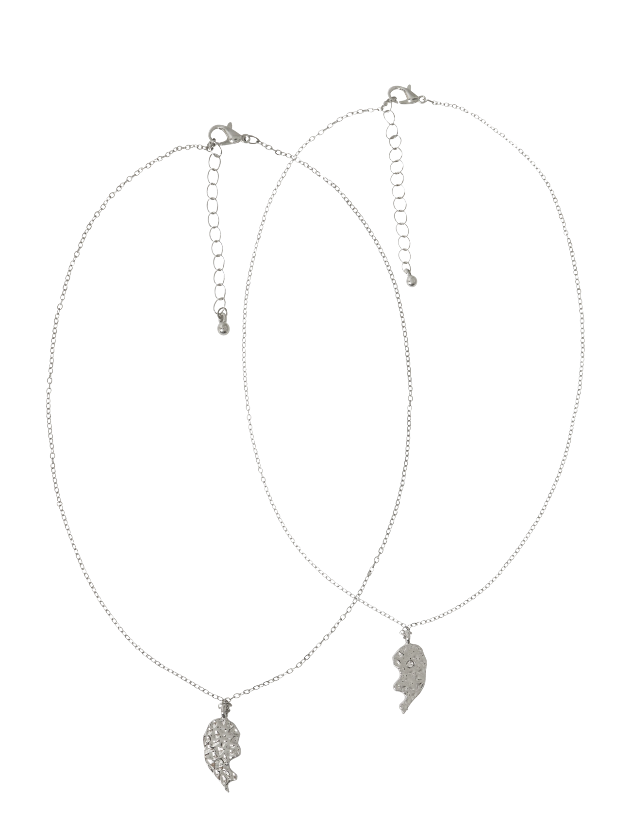 name it Nkflfriends 2P Necklace, One Size, Silver, Kids Smykker > Halskæder, Børn