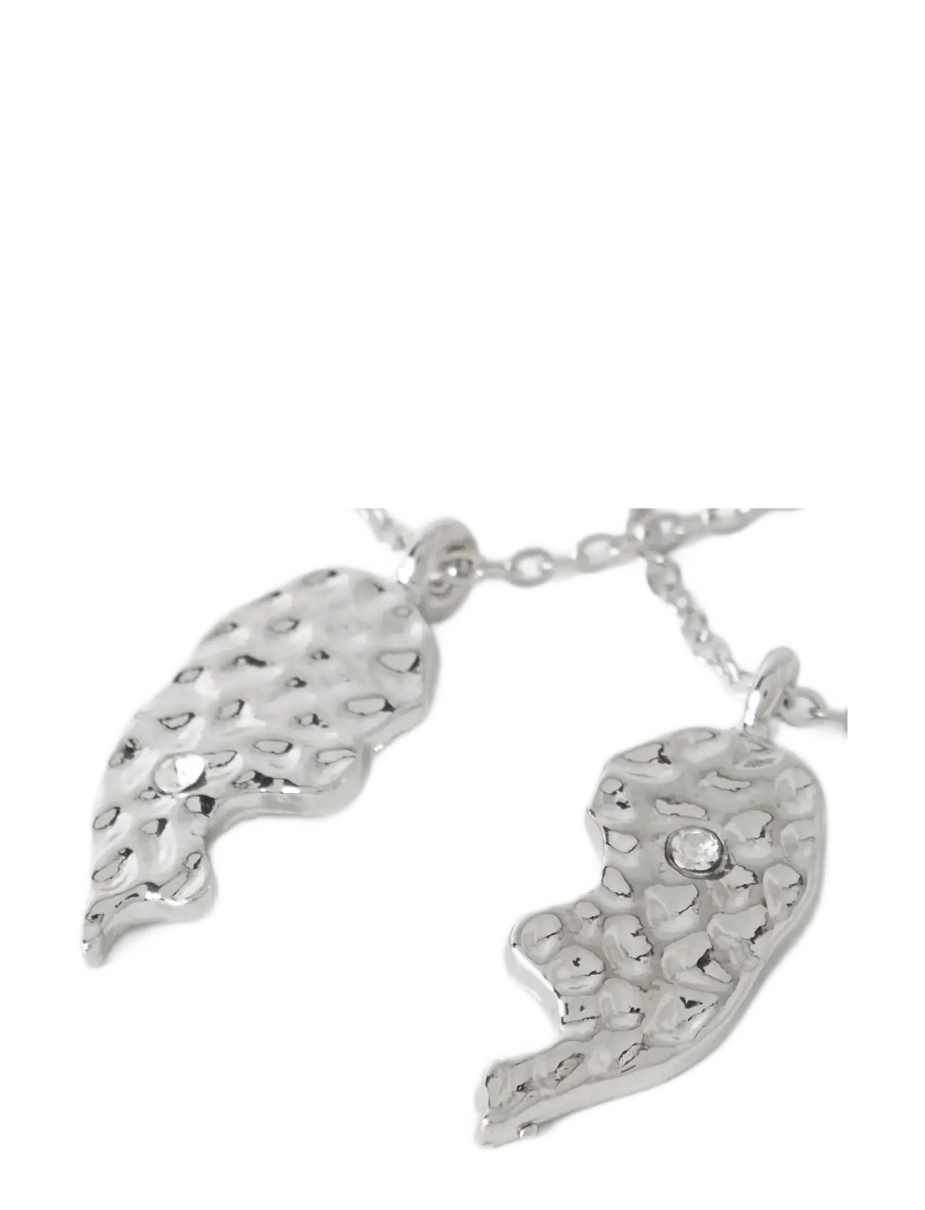 name it - NKFLFRIENDS 2P NECKLACE - halsketten - silver - 1