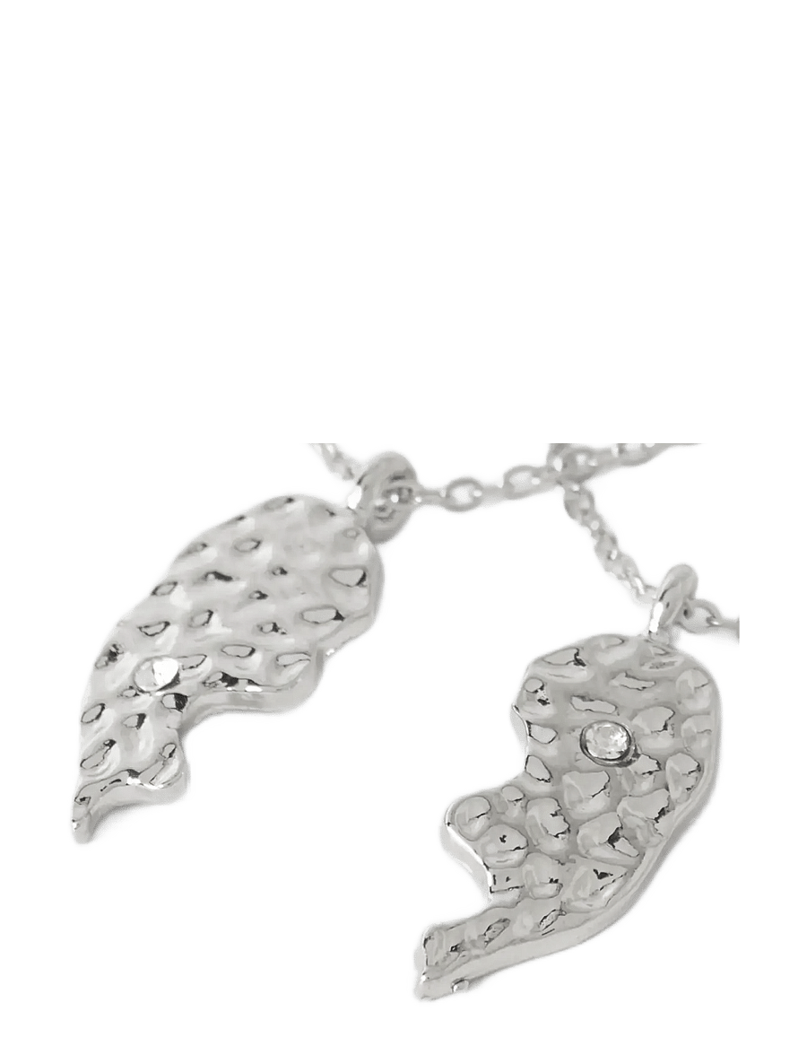 name it - NKFLFRIENDS 2P NECKLACE - halsketten - silver - 1