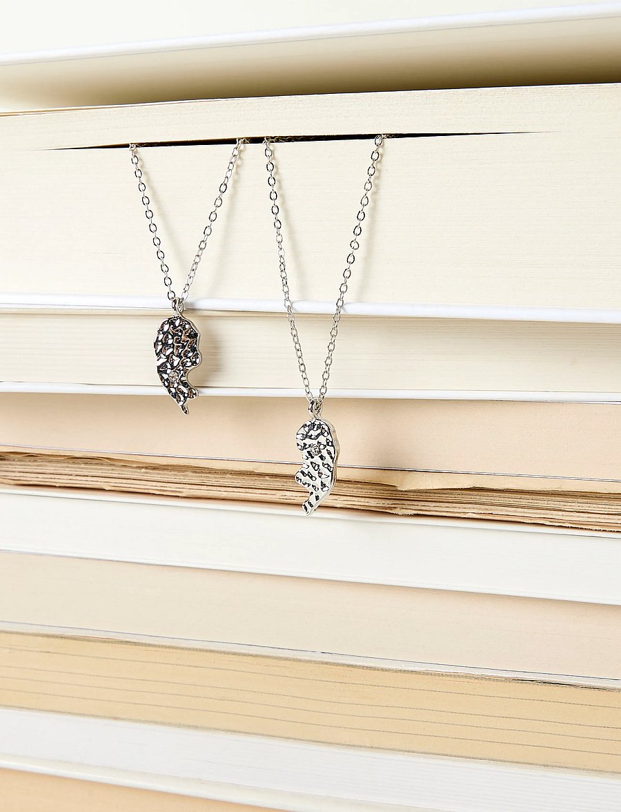 name it - NKFLFRIENDS 2P NECKLACE - halsketten - silver - 3