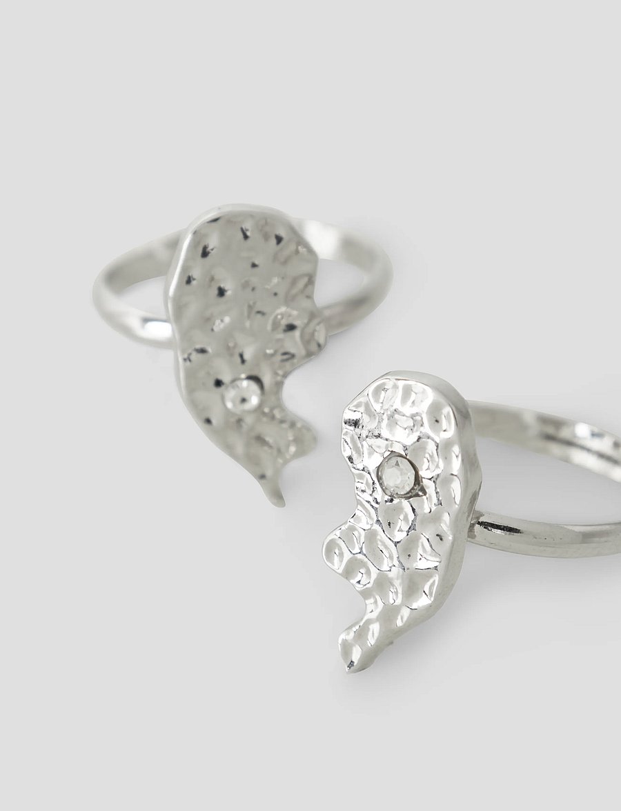 name it - NKFLFRIENDS 2P RING - ringar - silver - 1