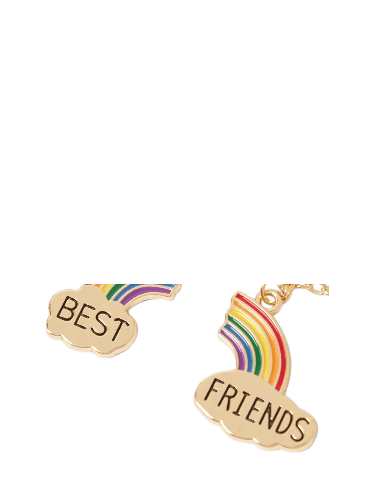 name it - NMFLFRIENDS 2P NECKLACE - halsketten - gold colour - 1