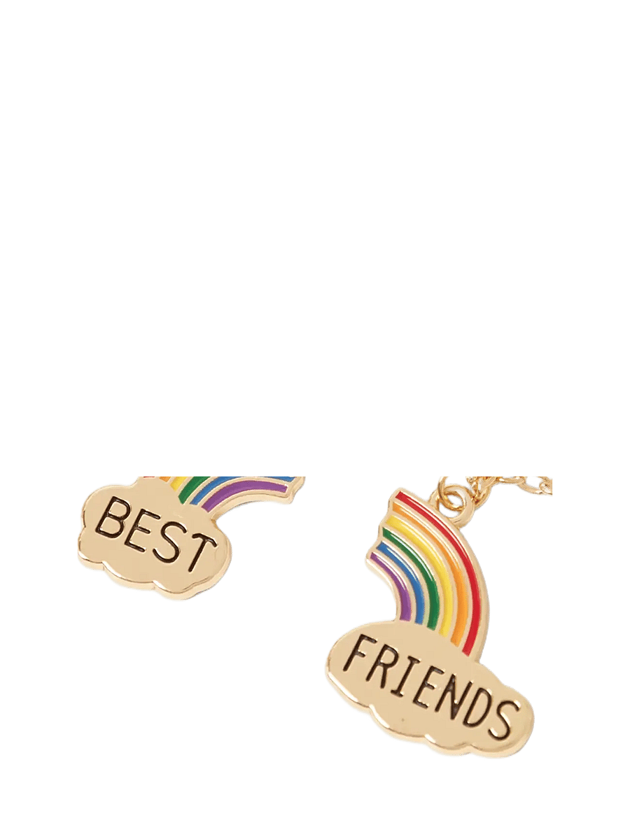 name it - NMFLFRIENDS 2P NECKLACE - halsketten - gold colour - 1