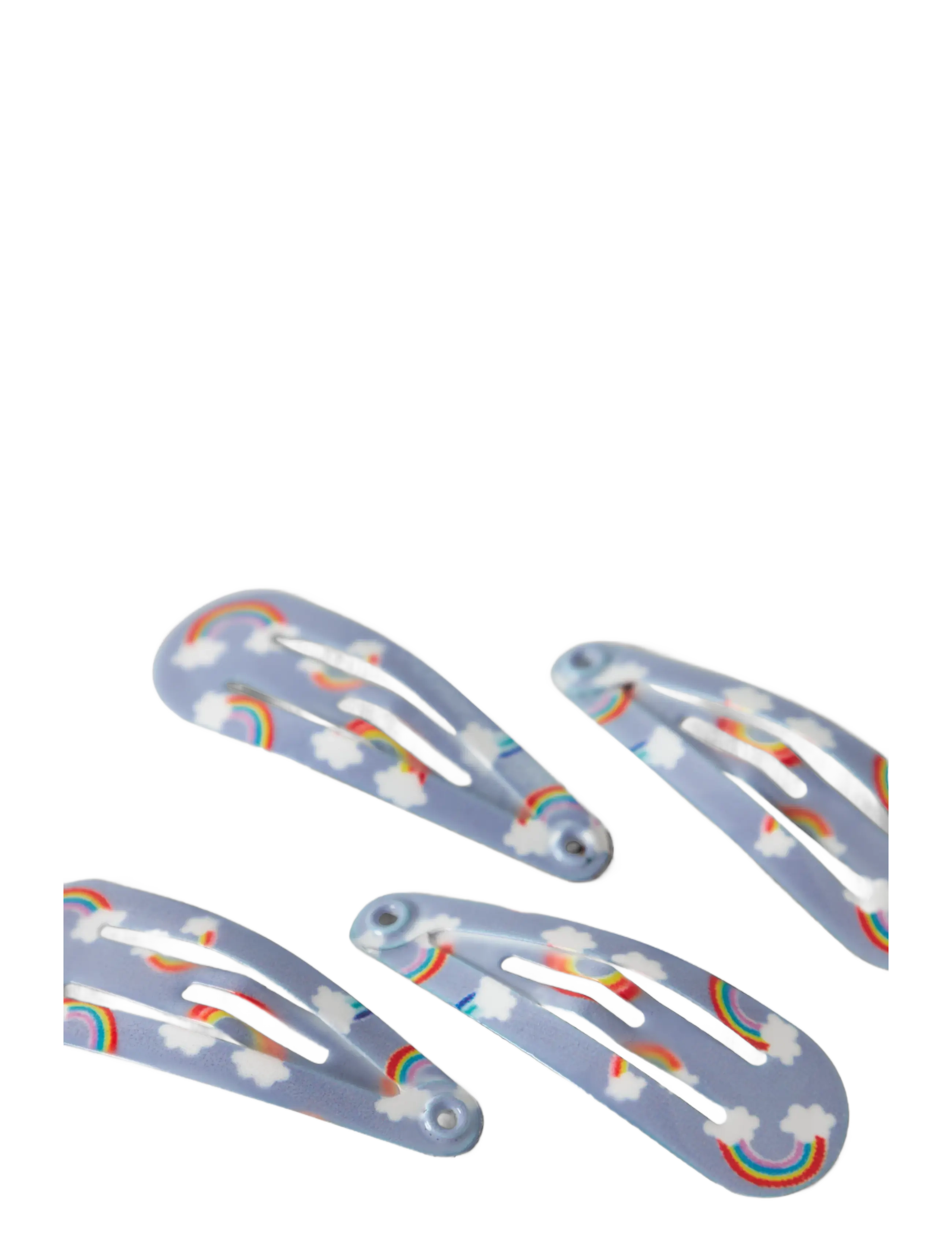 name it - NMFLRAINBOW 4P HAIRCLIP - hårklämmor - subdued blue - 2