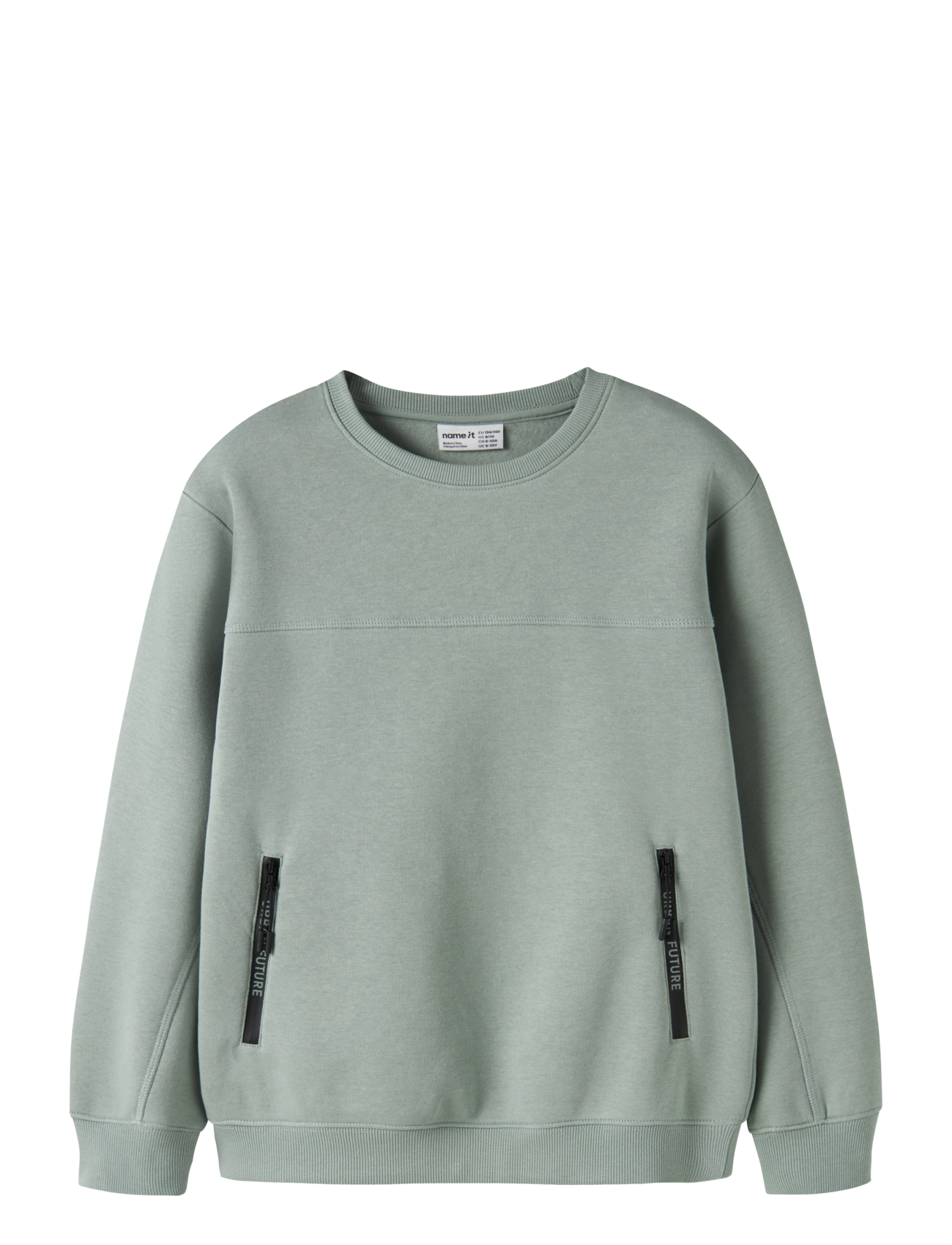 name it NKMLEO LS NREG SWEAT BRU - Topid - GREEN MILIEU / green