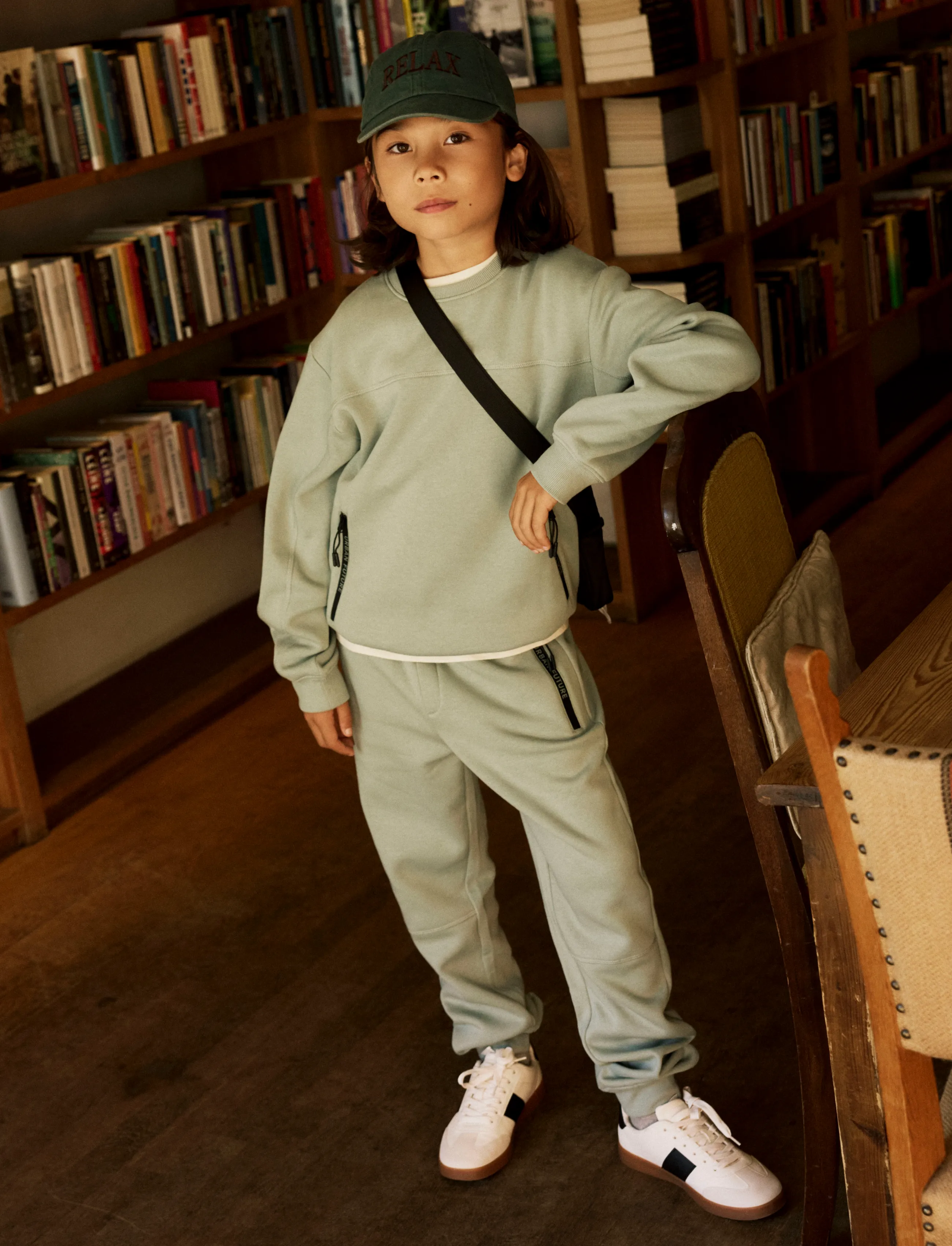 name it - NKMLEO LS NREG SWEAT BRU - dressipluusid - green milieu - 2