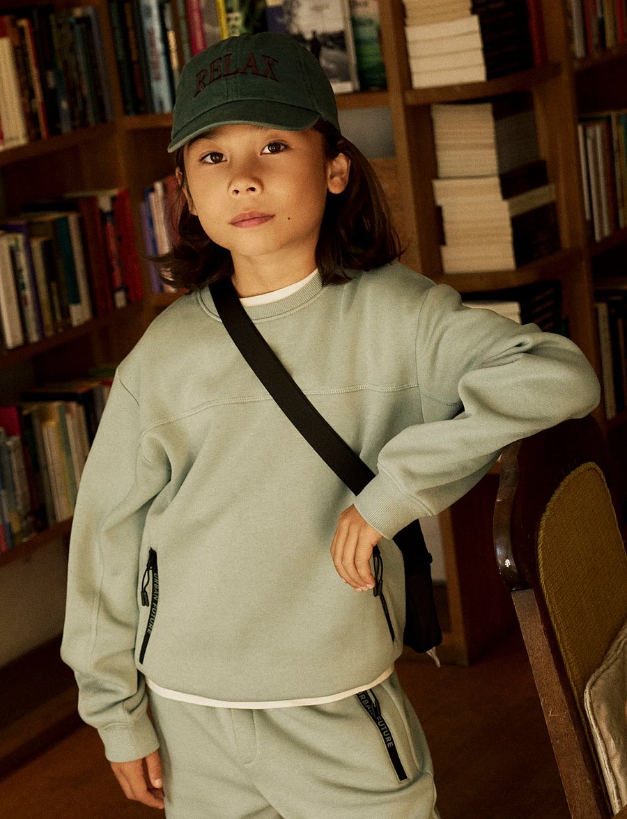 name it - NKMLEO LS NREG SWEAT BRU - dressipluusid - green milieu - 3