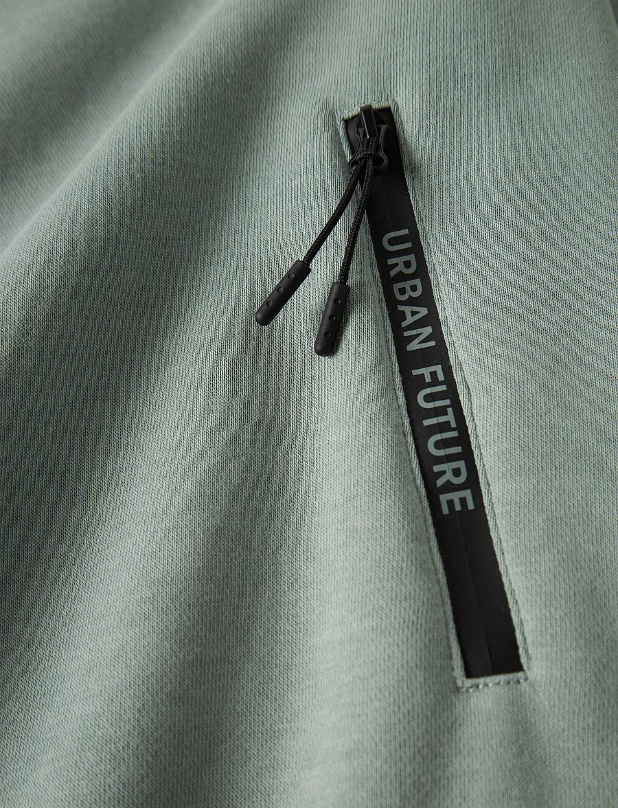 name it - NKMLEO LS NREG SWEAT BRU - dressipluusid - green milieu - 4