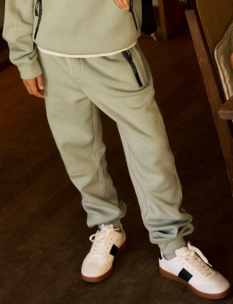 name it - NKMLEO NREG SWEAT PANT BRU - jogginghosen - green milieu - 3