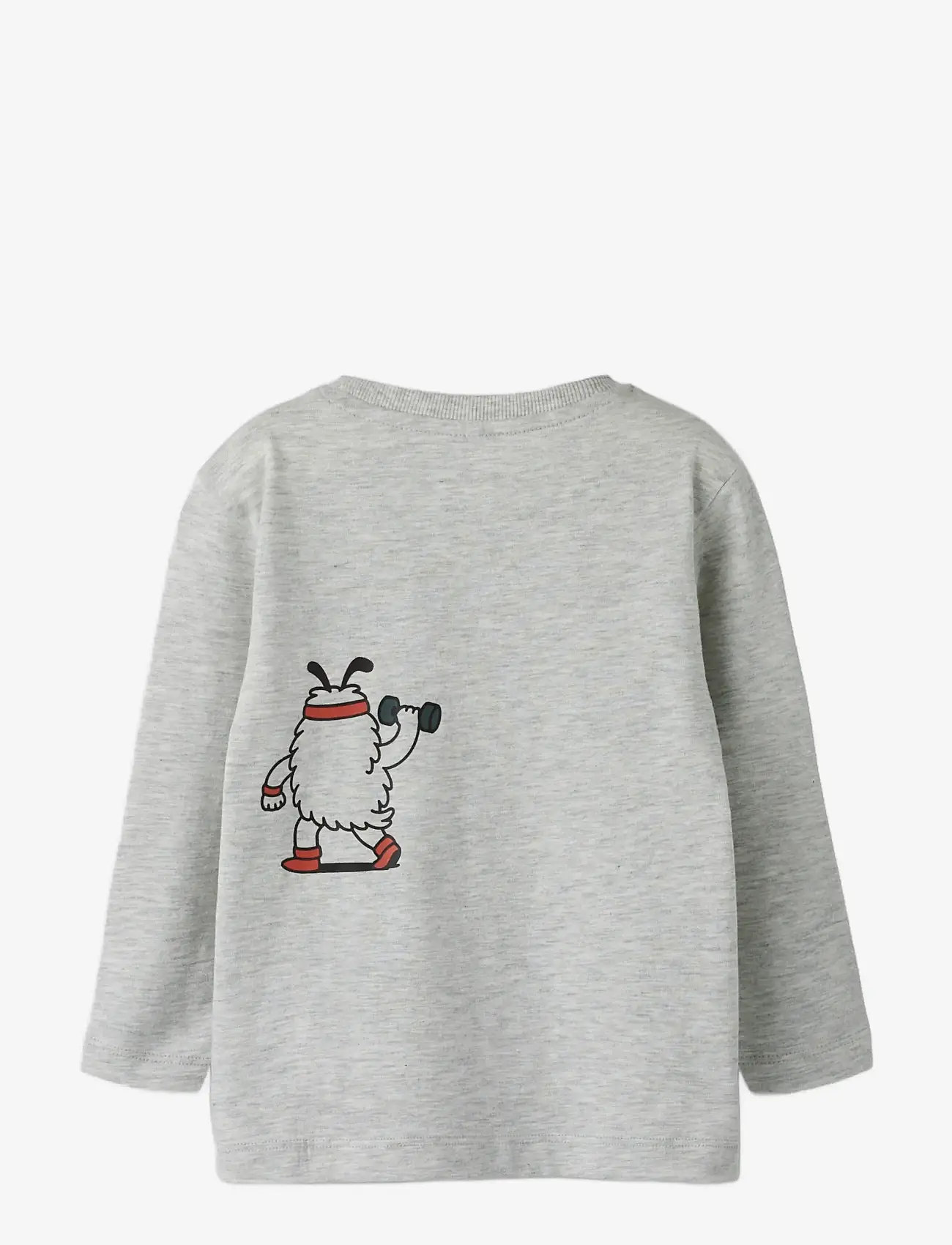 name it - NMMTIKO LS NREG TOP - langærmede t-shirts - light grey melange - 1