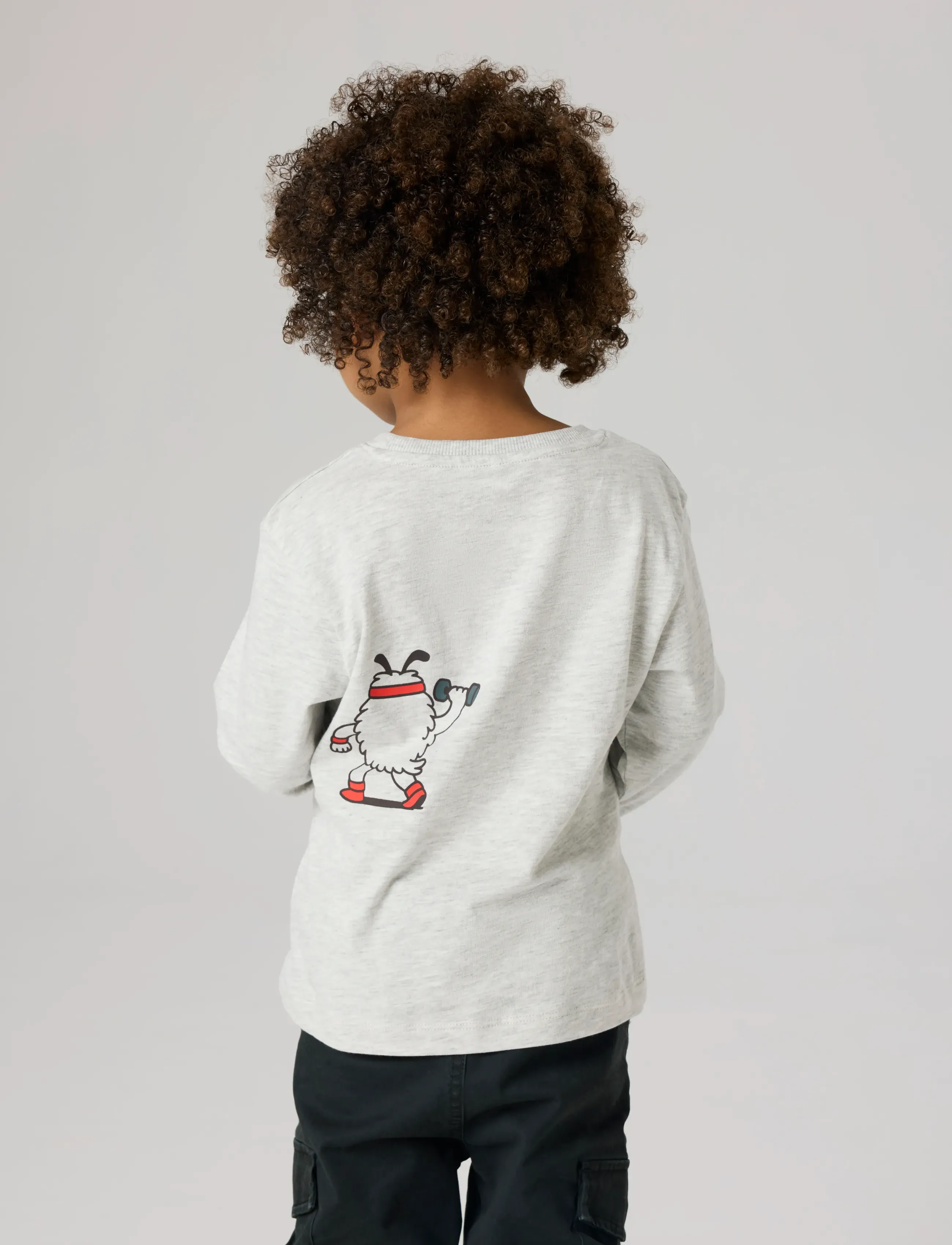 name it - NMMTIKO LS NREG TOP - długi rękaw - light grey melange - 2
