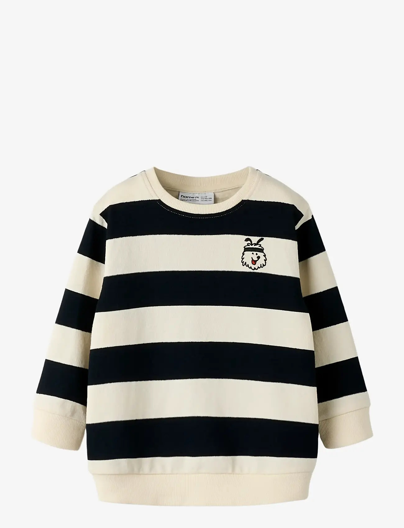 name it - NMMTARTIAN LS NREG SWE UNB - sweatshirts - navy blazer - 1
