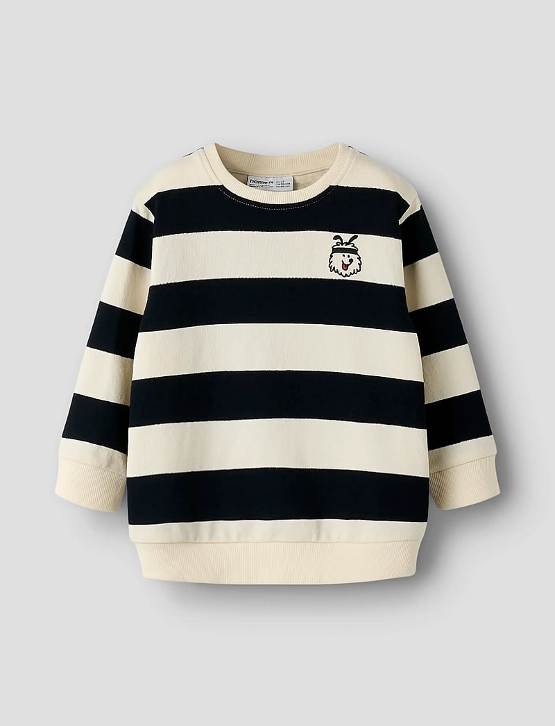 name it - NMMTARTIAN LS NREG SWE UNB - sweatshirts - navy blazer - 0