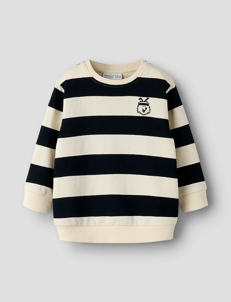 name it - NMMTARTIAN LS NREG SWE UNB - sweatshirts - navy blazer - 0
