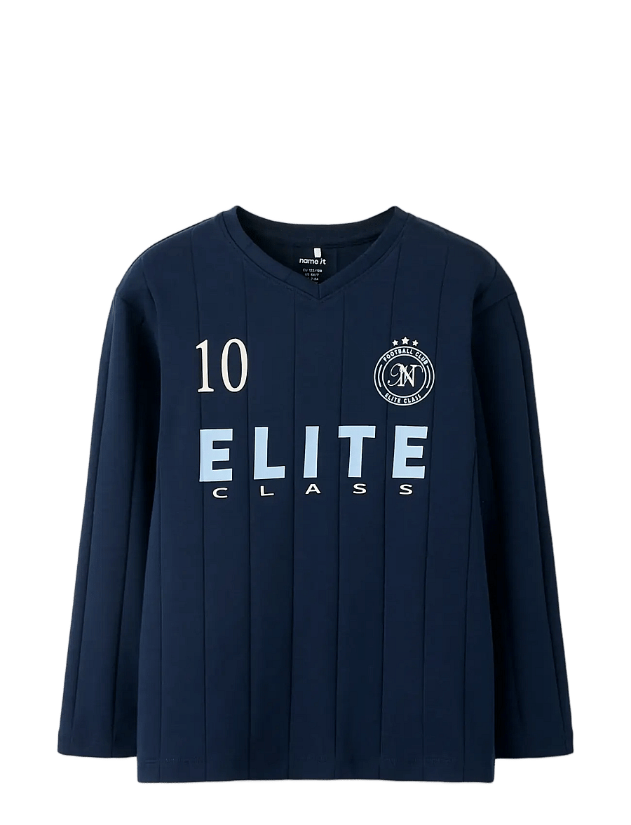 name it - NKMTITAN LS NREG TOP - urheilutopit - navy blazer - 2
