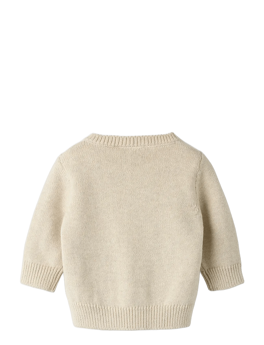 name it - NBMLONDON LS KNIT CARD - peyote melange - 1