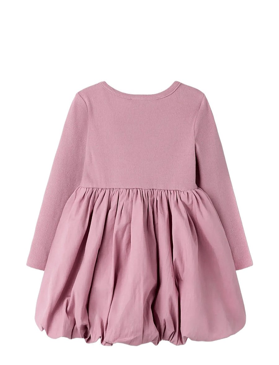 name it - NMFLEILANI LS BALLOON DRESS - lilas - 1