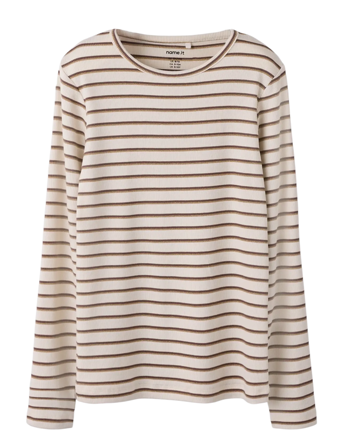 name it NKFLULAHO LS SLIM TOP - Oberteile & T-Shirts - ANTIQUE WHITE / cream