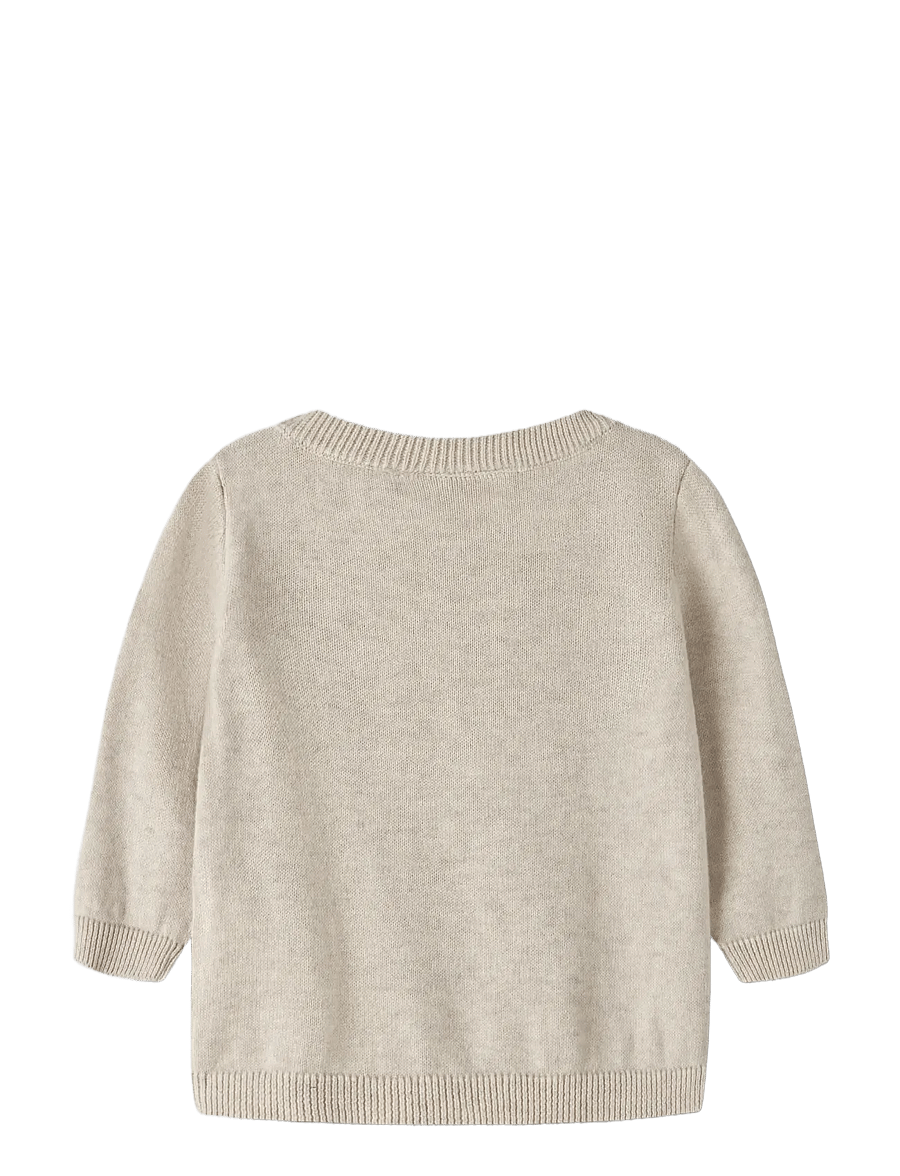 name it - NBFLALOTTA LS KNIT - trøjer - peyote melange - 1