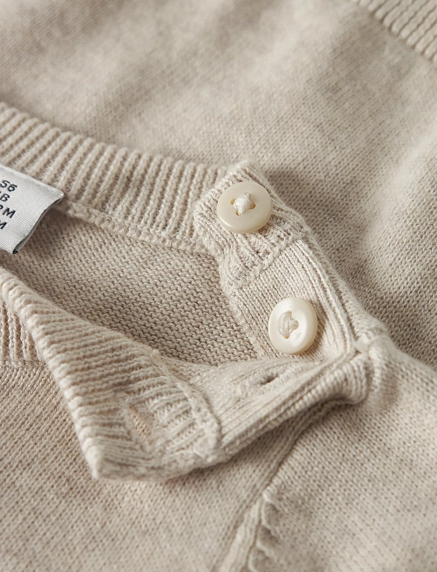 name it - NBFLALOTTA LS KNIT - trøjer - peyote melange - 2